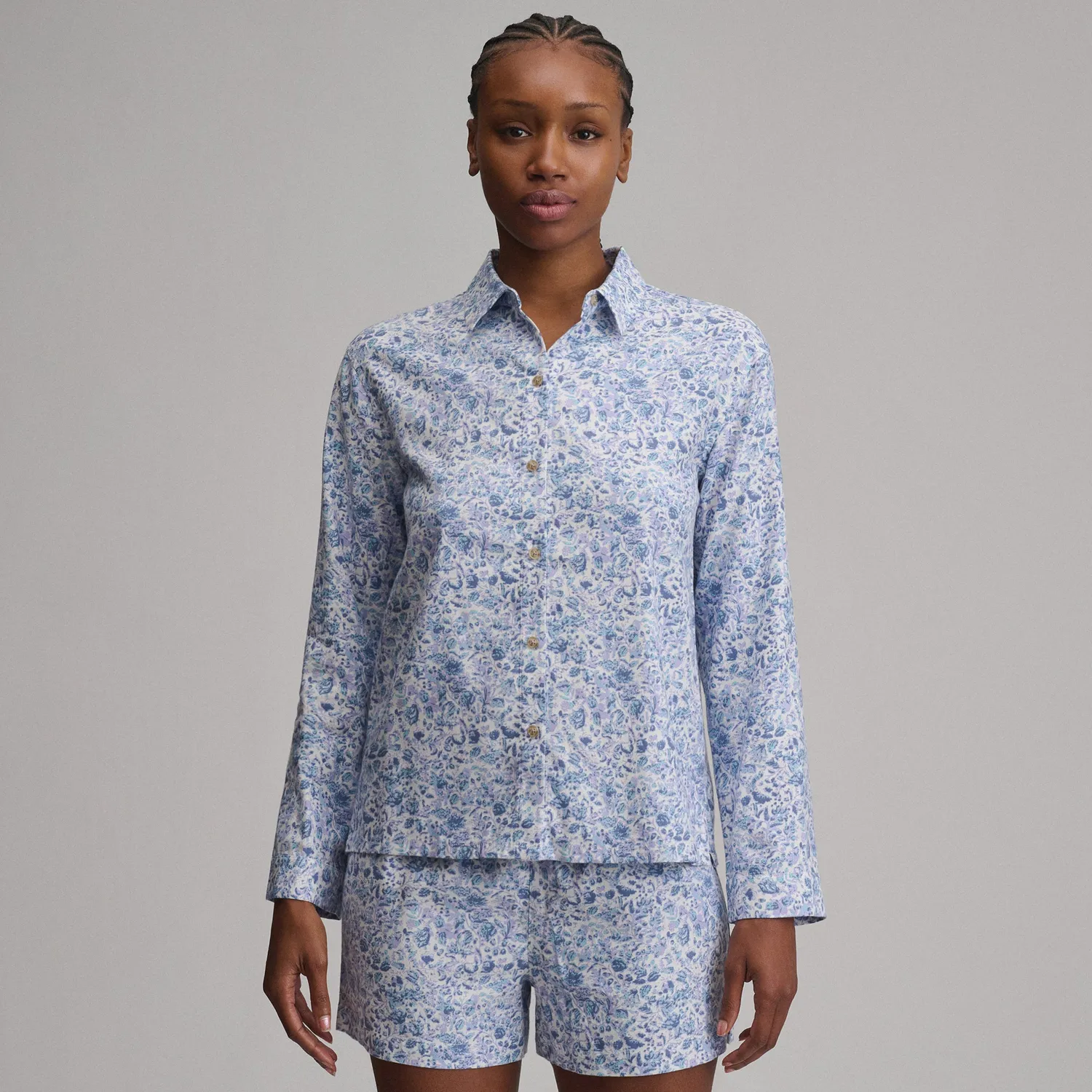 Eddie Bauer Sleep camasa noapte Orchid bumbac