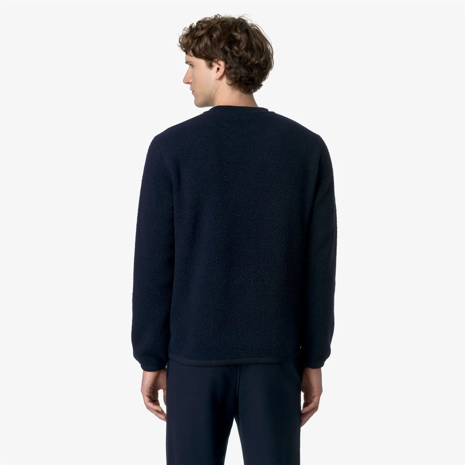 K-Way Eround Wool Fleece pulover albastru lana