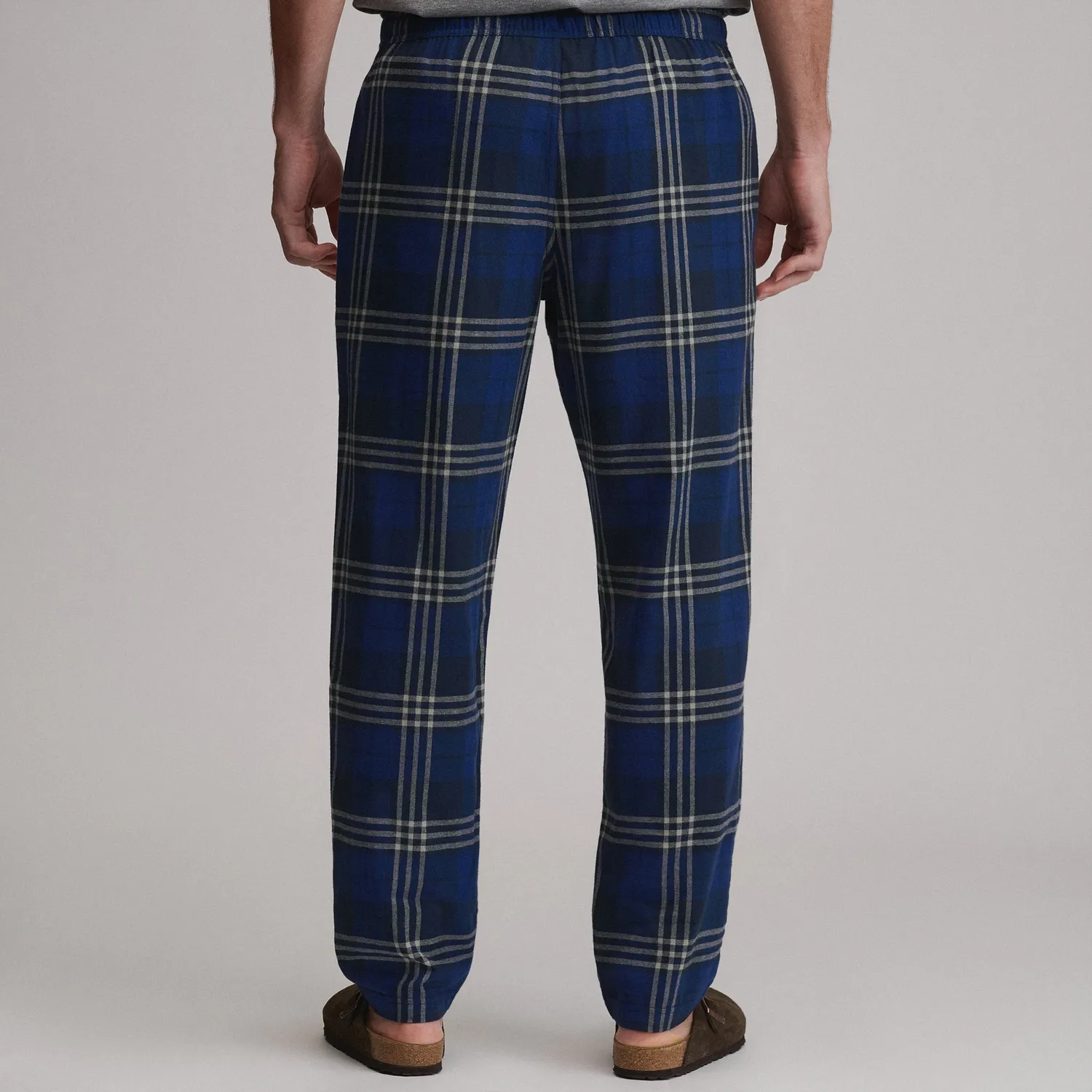 Eddie Bauer Flannel Woven pantaloni barbati bleumarin bumbac