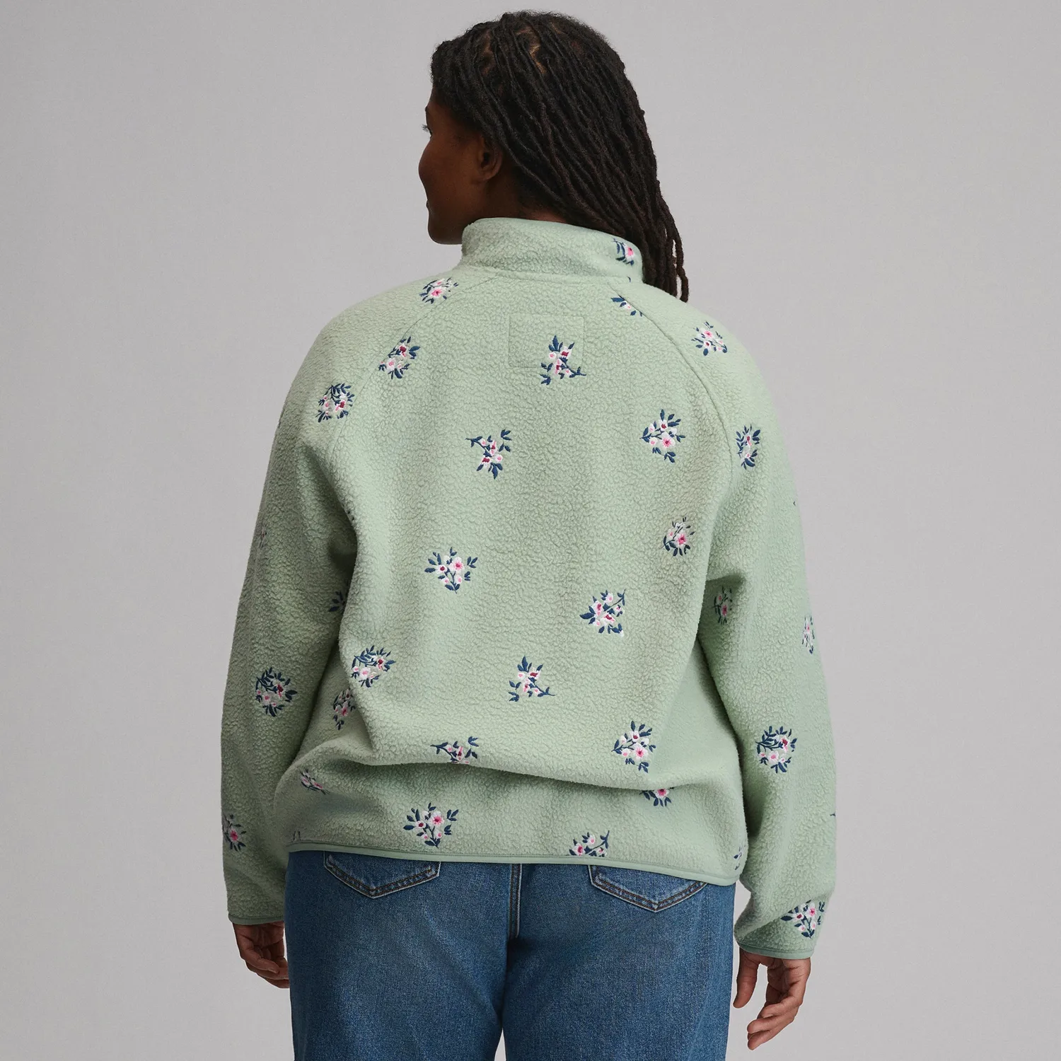 Eddie Bauer Plush Fleece bluză damă Limestone călduroasă