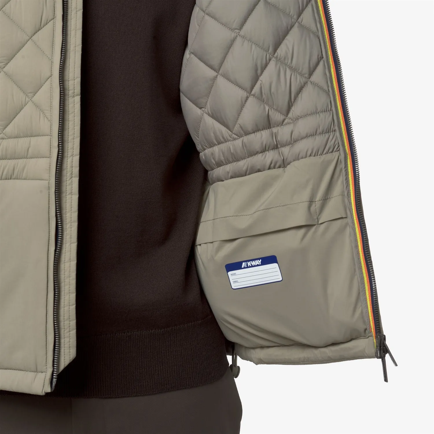 K-Way Bariol Premium Warm geaca verde matlasata