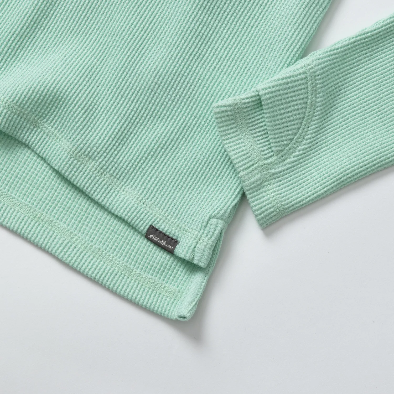 Eddie Bauer Myriad Thermal Stripe tricou fete Aqua Sky dungi termice