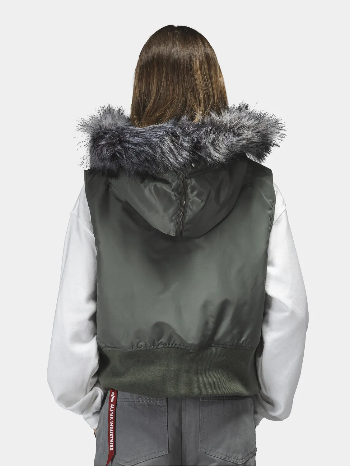Alpha Industries N-2B Vest vesta dama Field Gray calduroasa