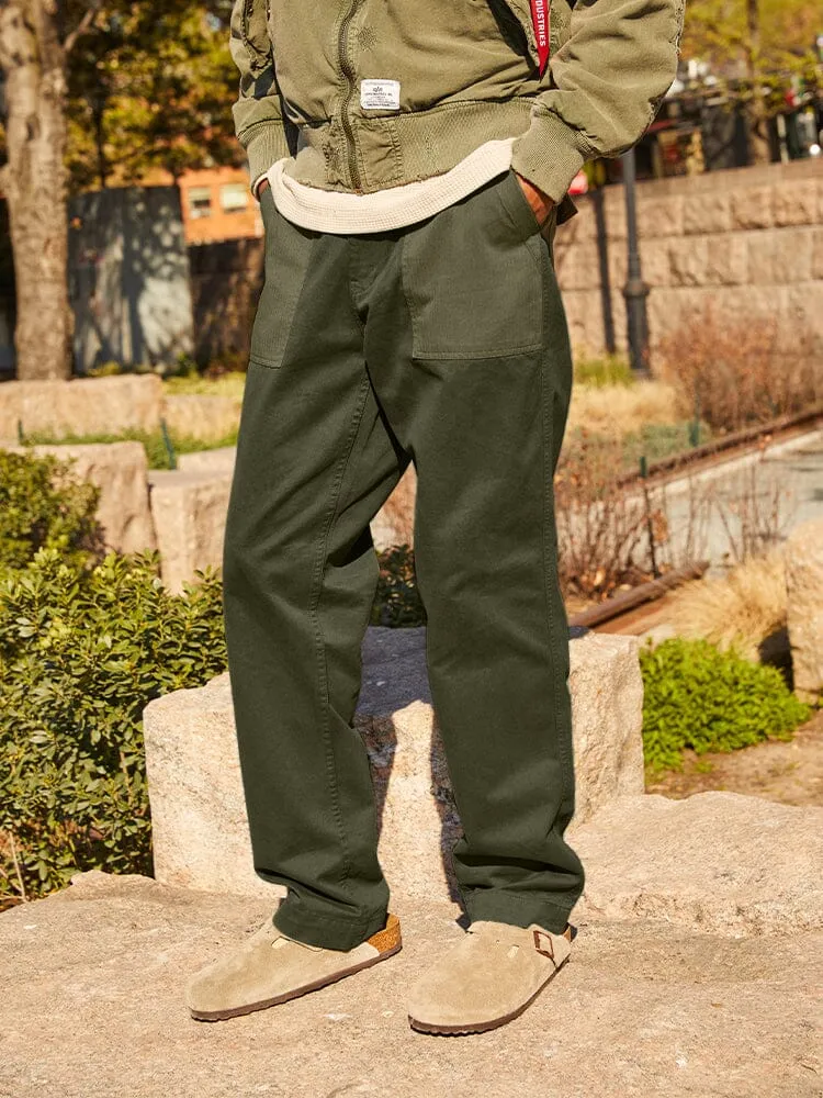 Alpha Industries Fatigue OG-107 pantaloni barbati verde bumbac