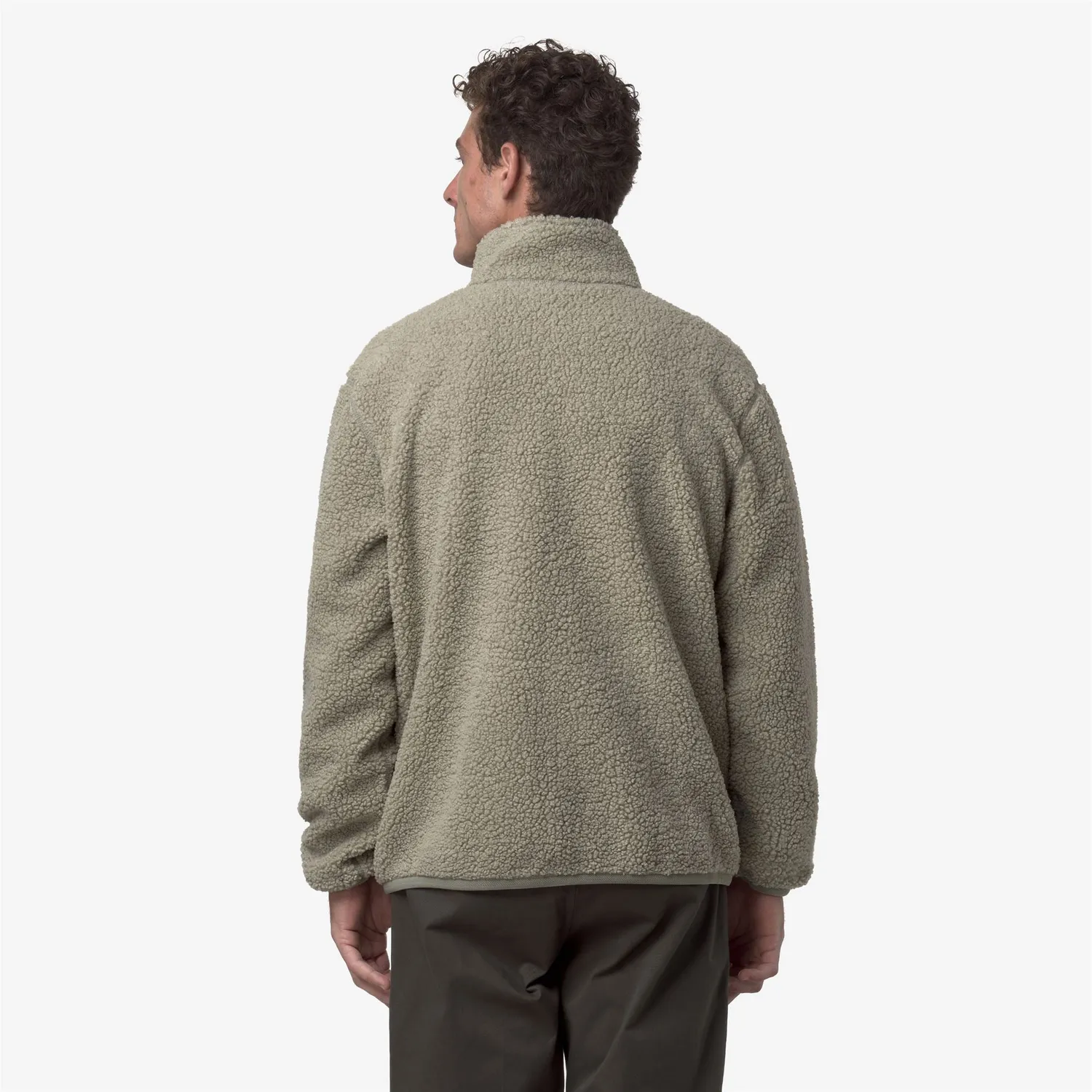 K-Way Pascal Sherpa geaca polar verde Green Oak
