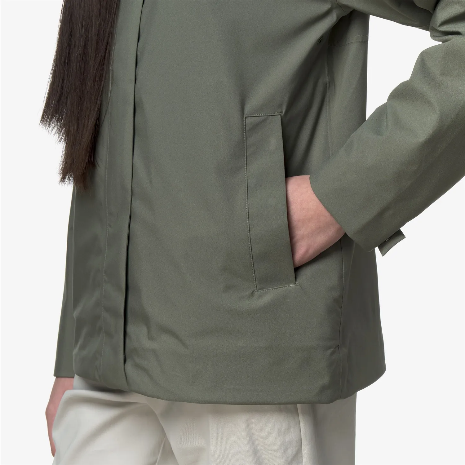K-Way Rose Stretch 2L geacă damă verde impermeabilă