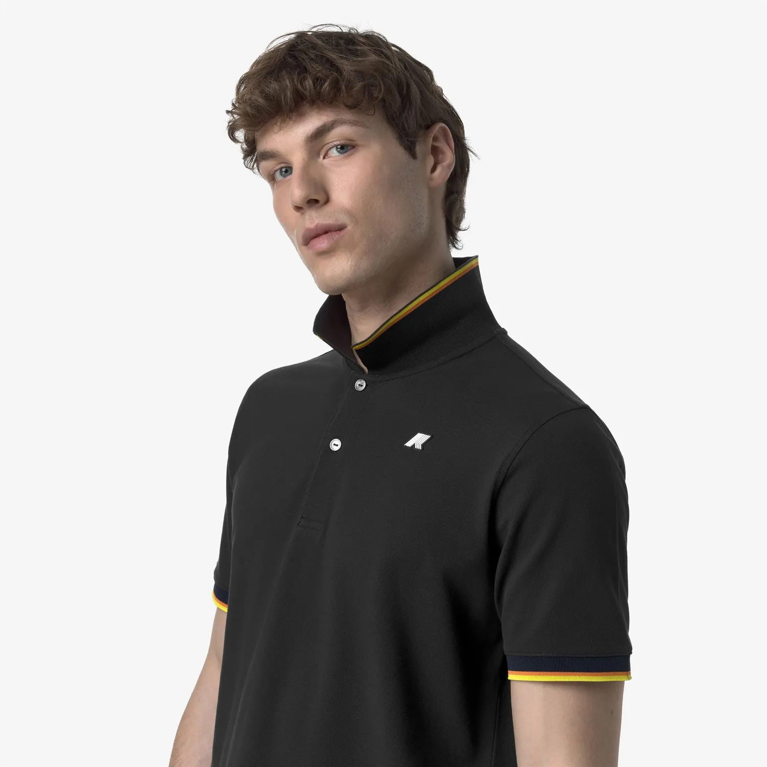 K-Way Vincent polo barbati negru slim