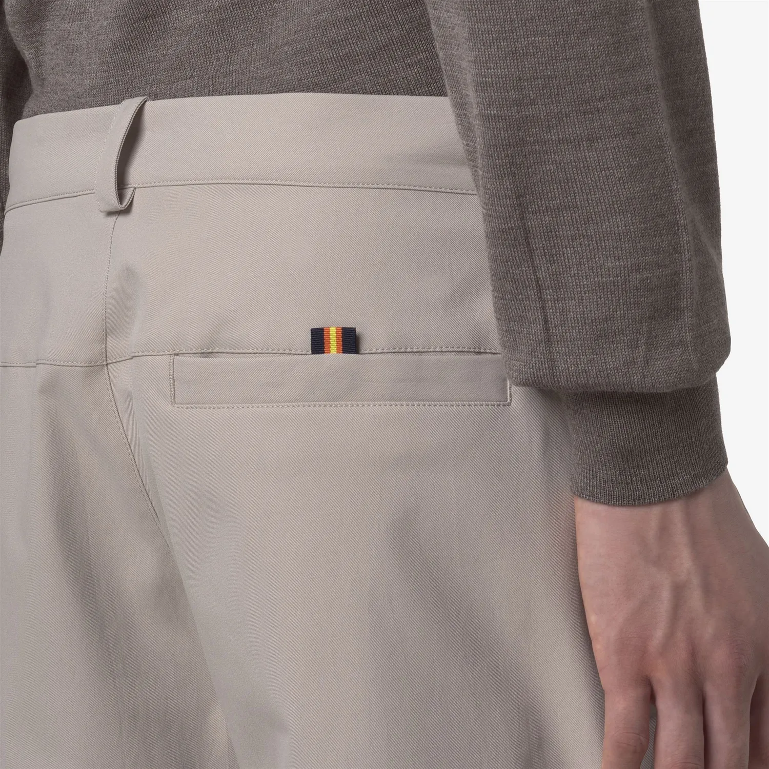 K-Way Elia Twill Peach pantaloni chino bej stretch