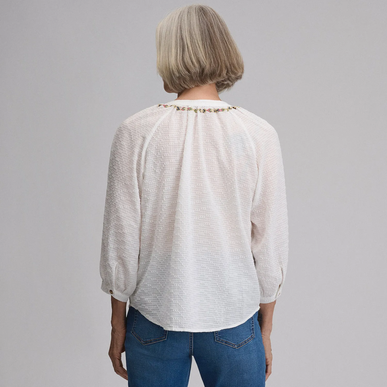 Eddie Bauer Split-Neck Popover bluza dama brook casual