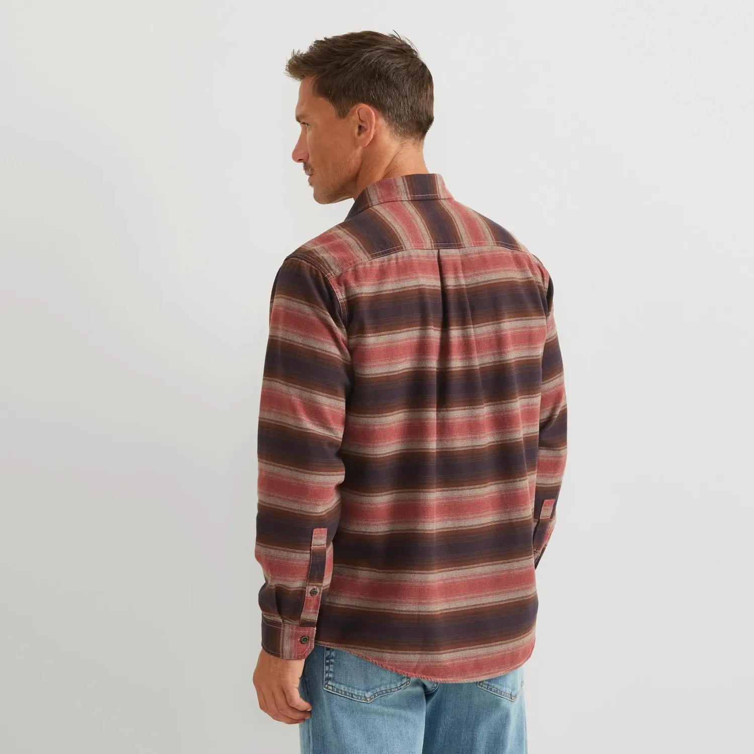 Eddie Bauer Favorite cămașă flanel crem carouri