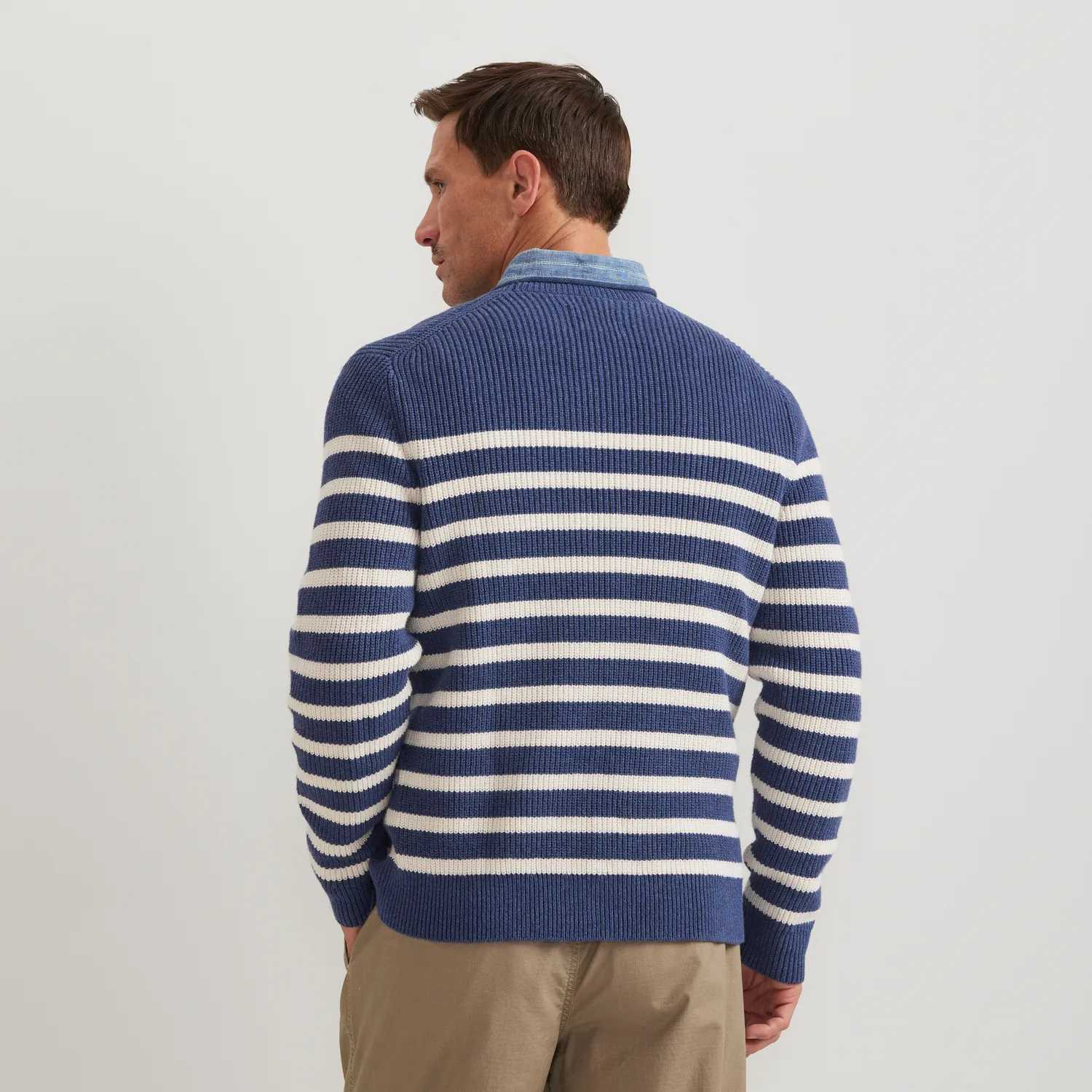 Eddie Bauer Signature Roll Neck pulover Cream Htr dungi