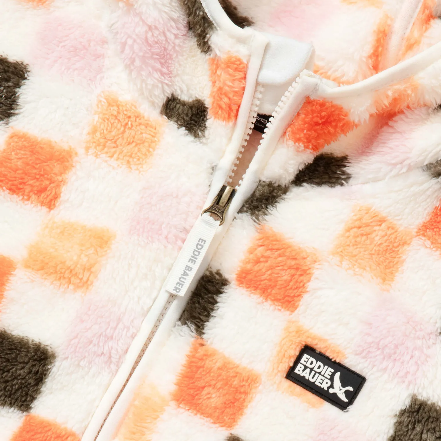 Eddie Bauer Quest Fleece geaca copii cu gluga imprimeu