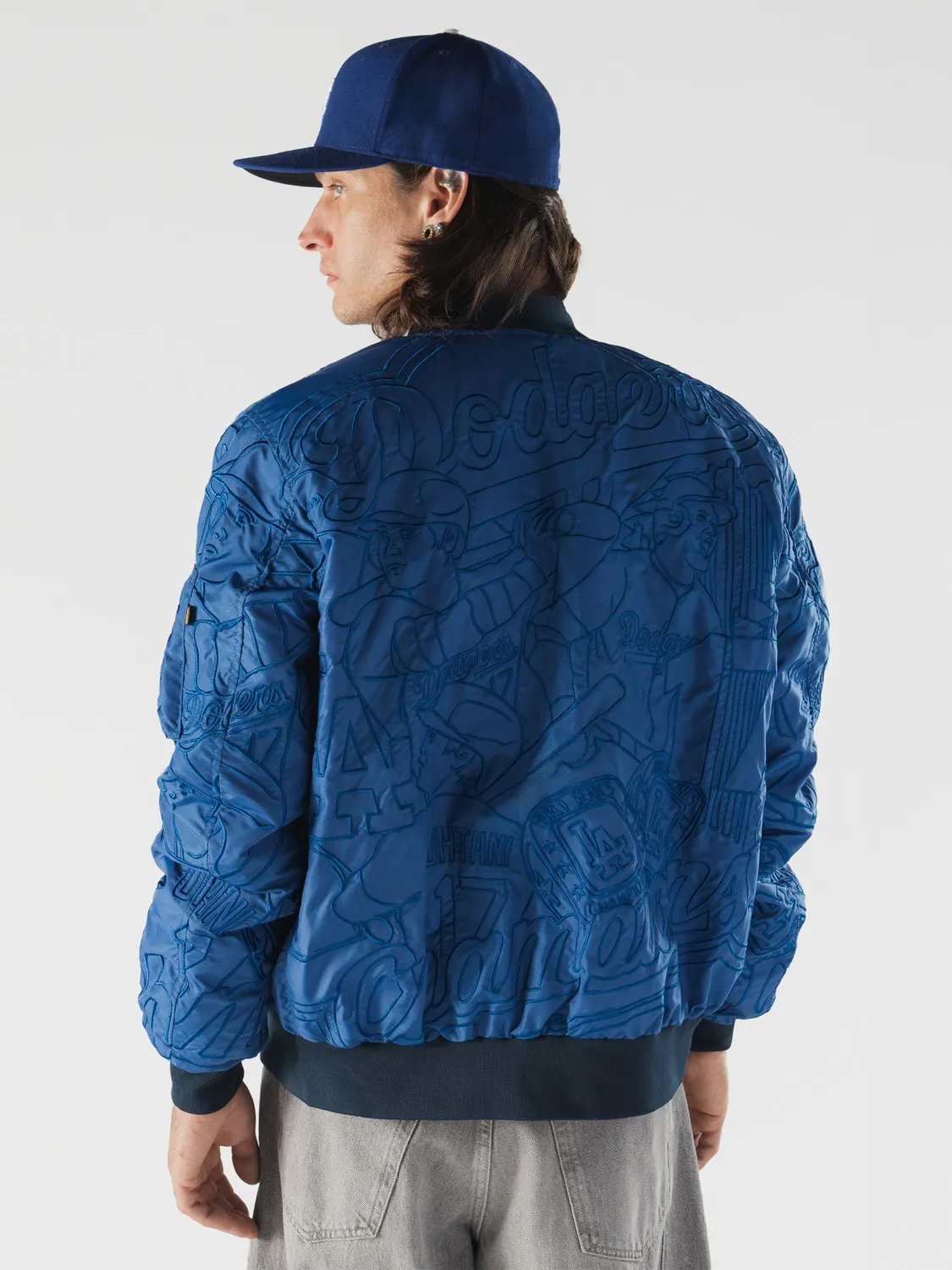 Alpha Industries Dodgers L-2B bomber albastru reversibil