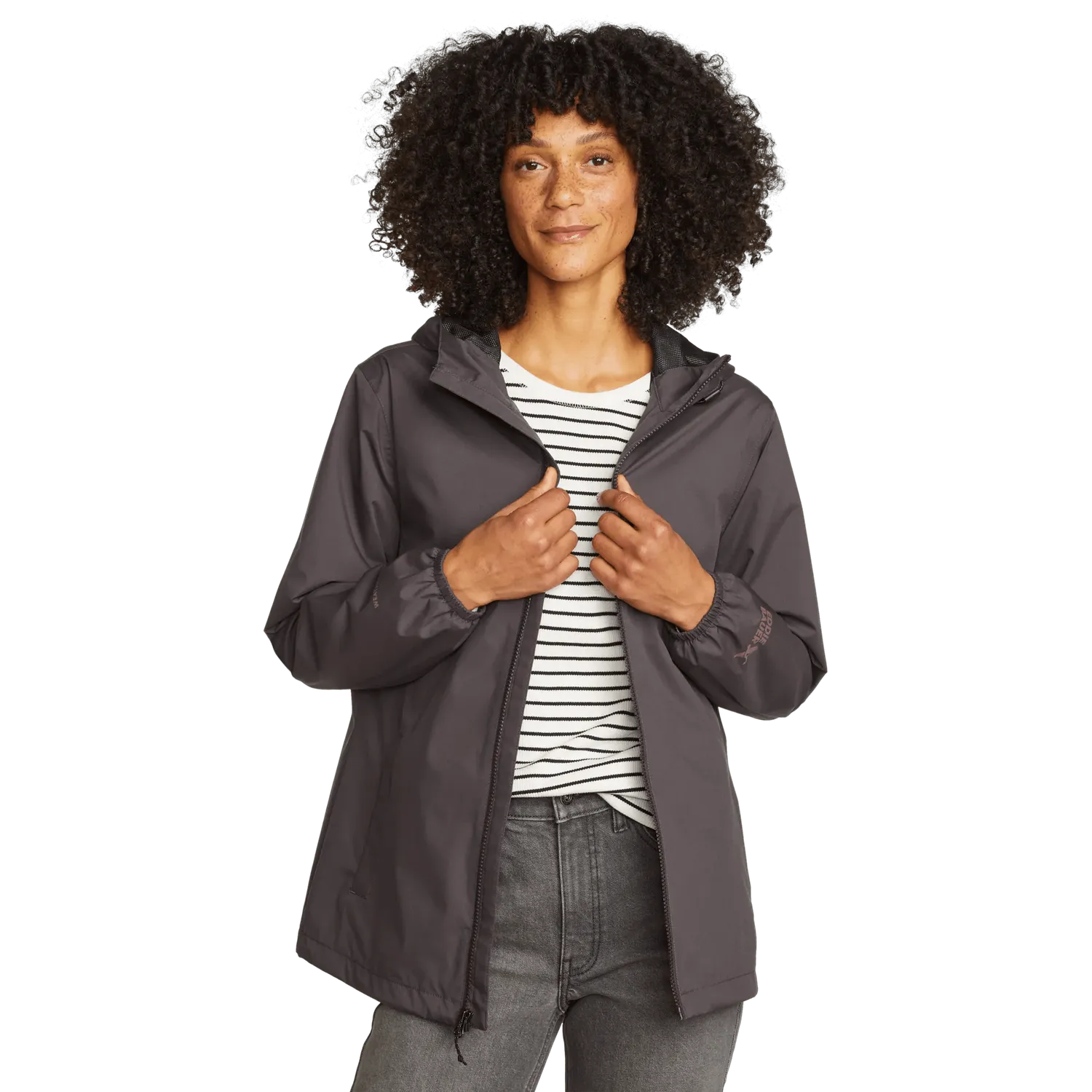 Eddie Bauer Rainy Pass geaca ploaie dama neagra 2 straturi