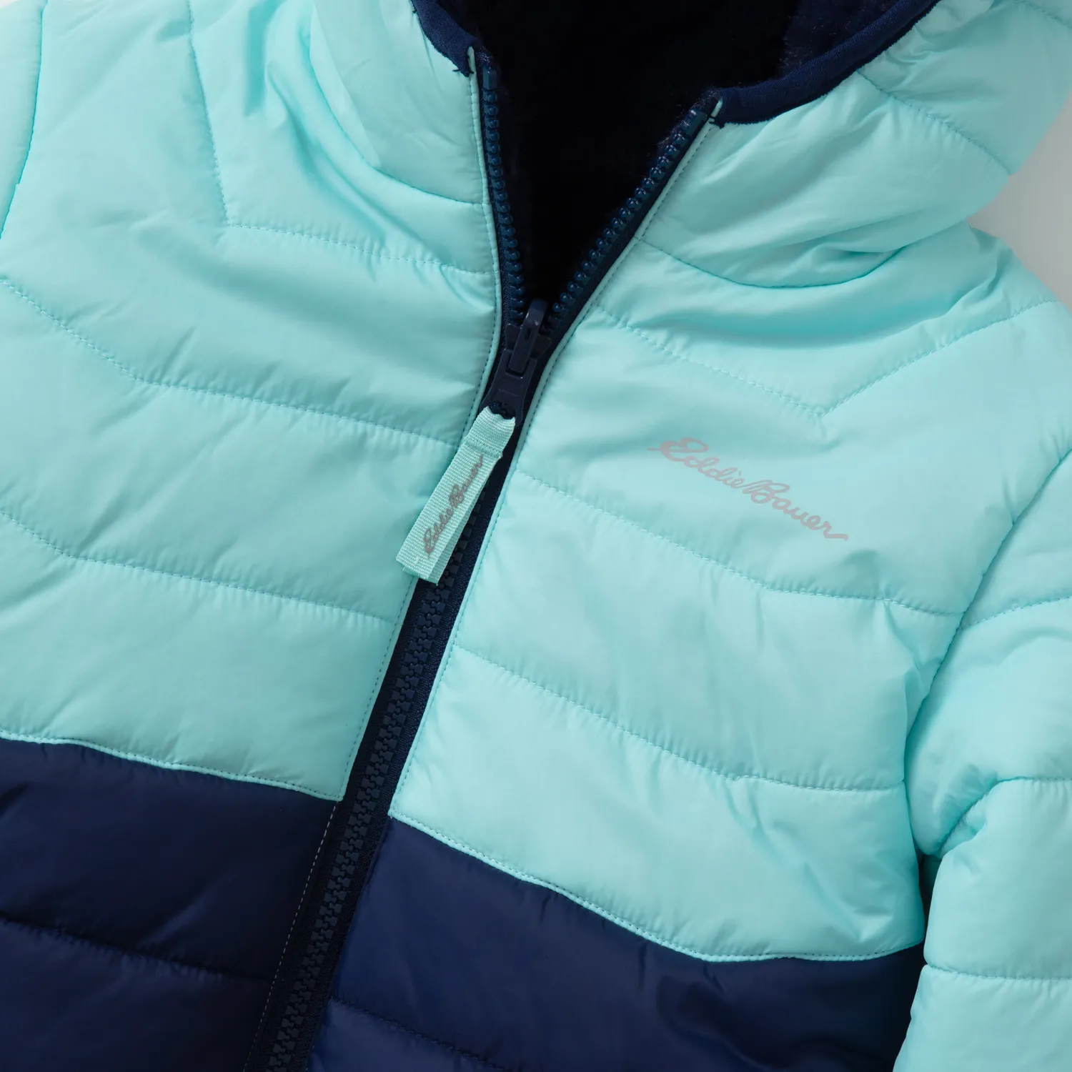 Eddie Bauer Deer Harbor Toddler Girls Reversible geaca aqua 2 fete