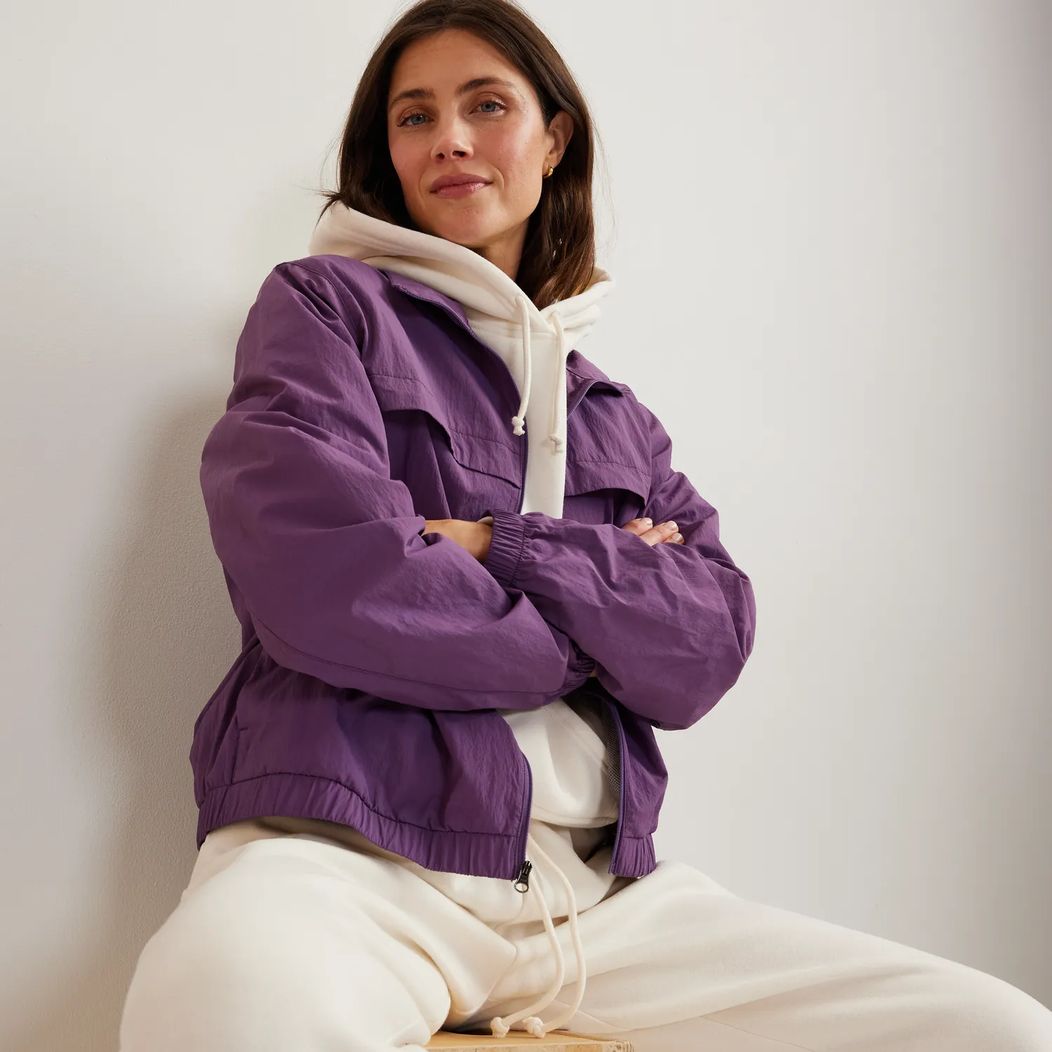 Eddie Bauer Travel Bomber jacheta dama negru packable