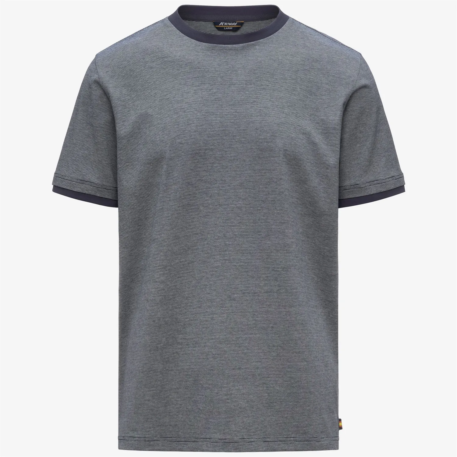 K-Way Odom Stretch Co Stripes tricou barbati dungi albastru
