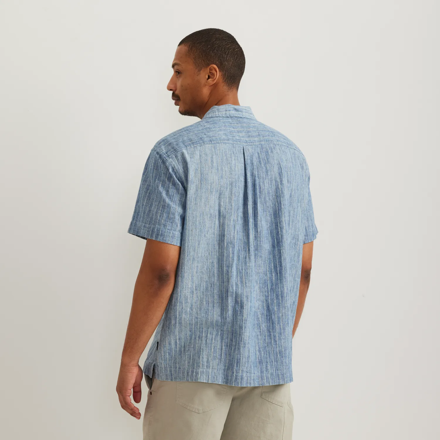 Eddie Bauer Camp camasa barbati indigo cu imprimeu