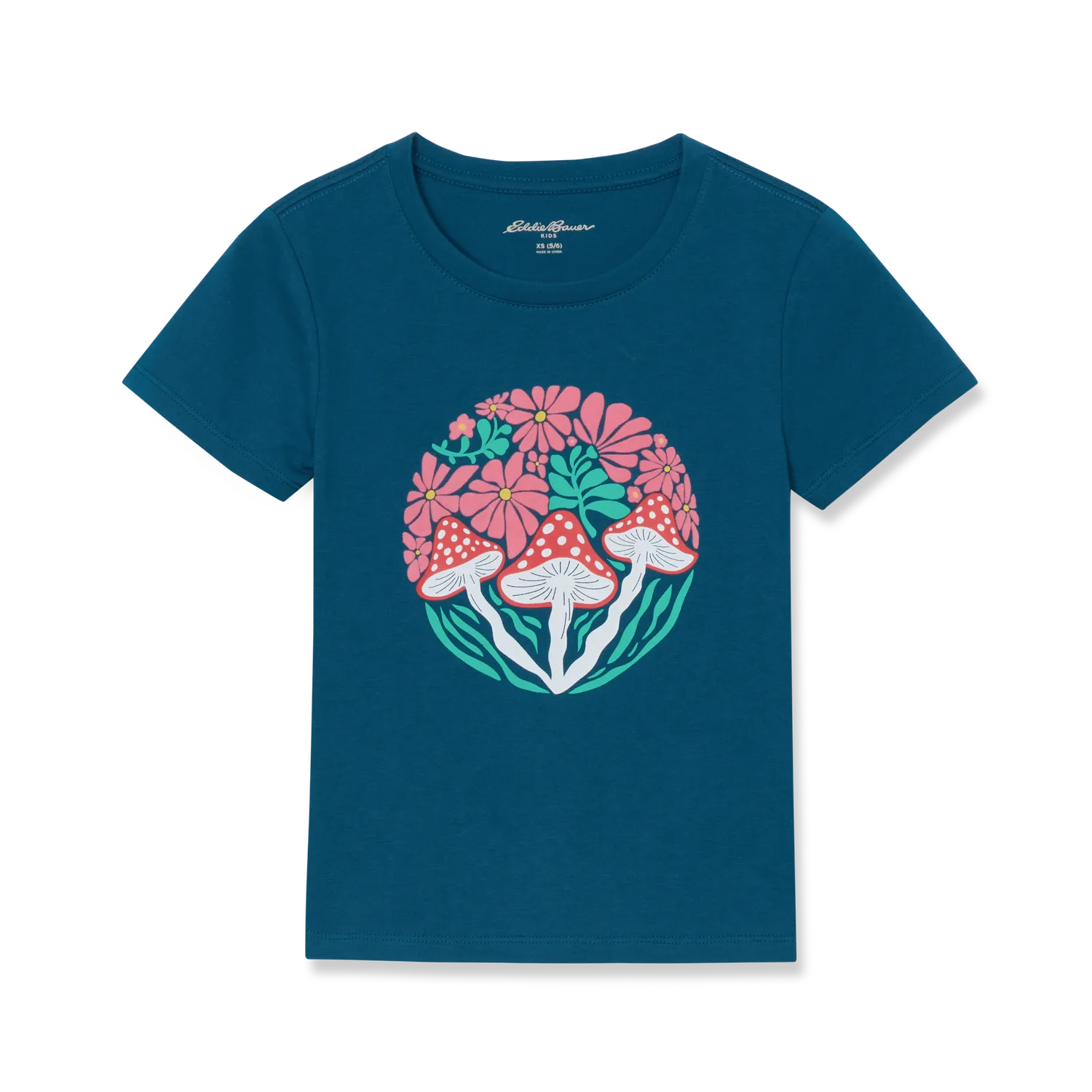 Eddie Bauer Short-Sleeve Graphic tricou fete azalea pink bumbac