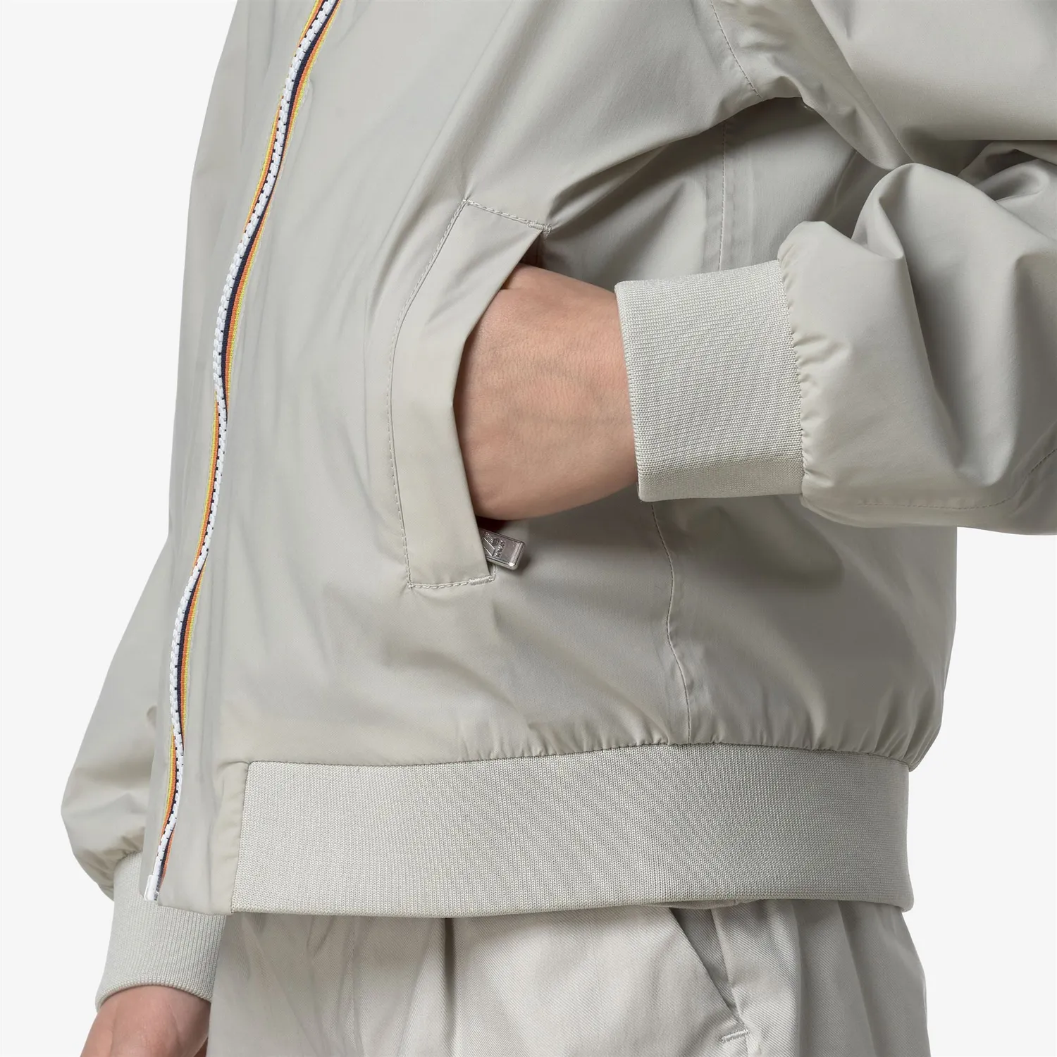 K-Way P. Aorelian Stretch Nylon Jersey geaca copii bej