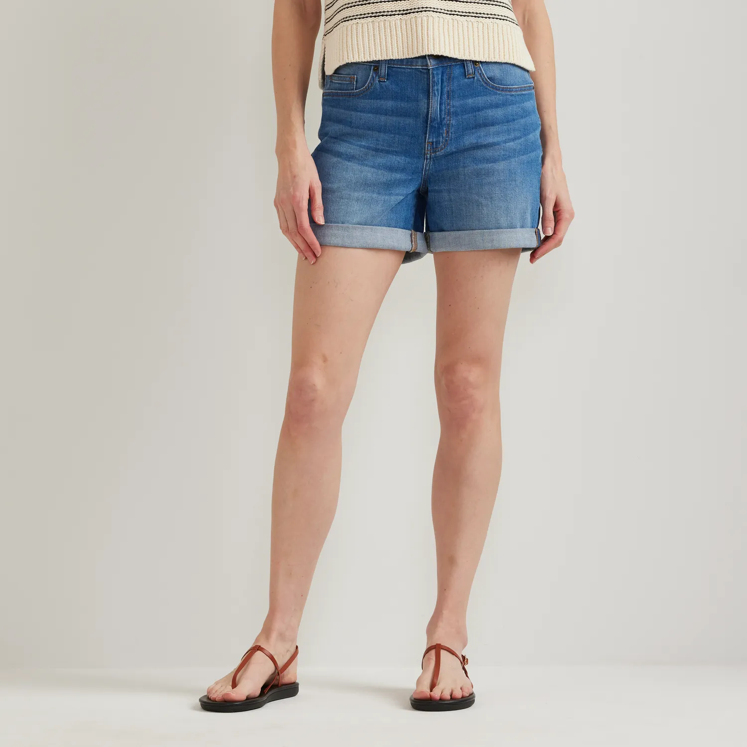 Eddie Bauer pantaloni scurți damă denim Cascade boyfriend