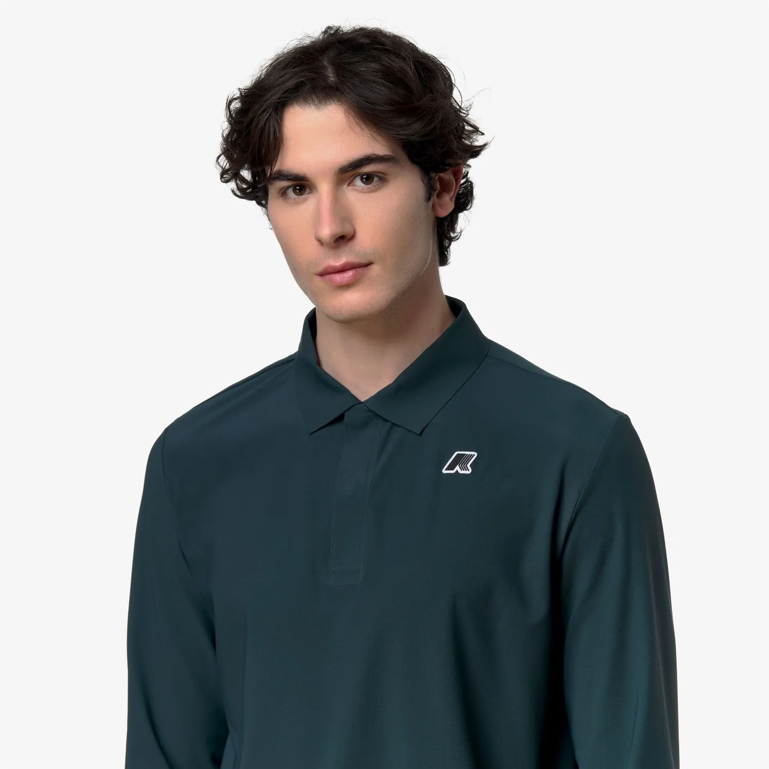 K-Way Cleek Golf polo bărbați Green Dk Jungle