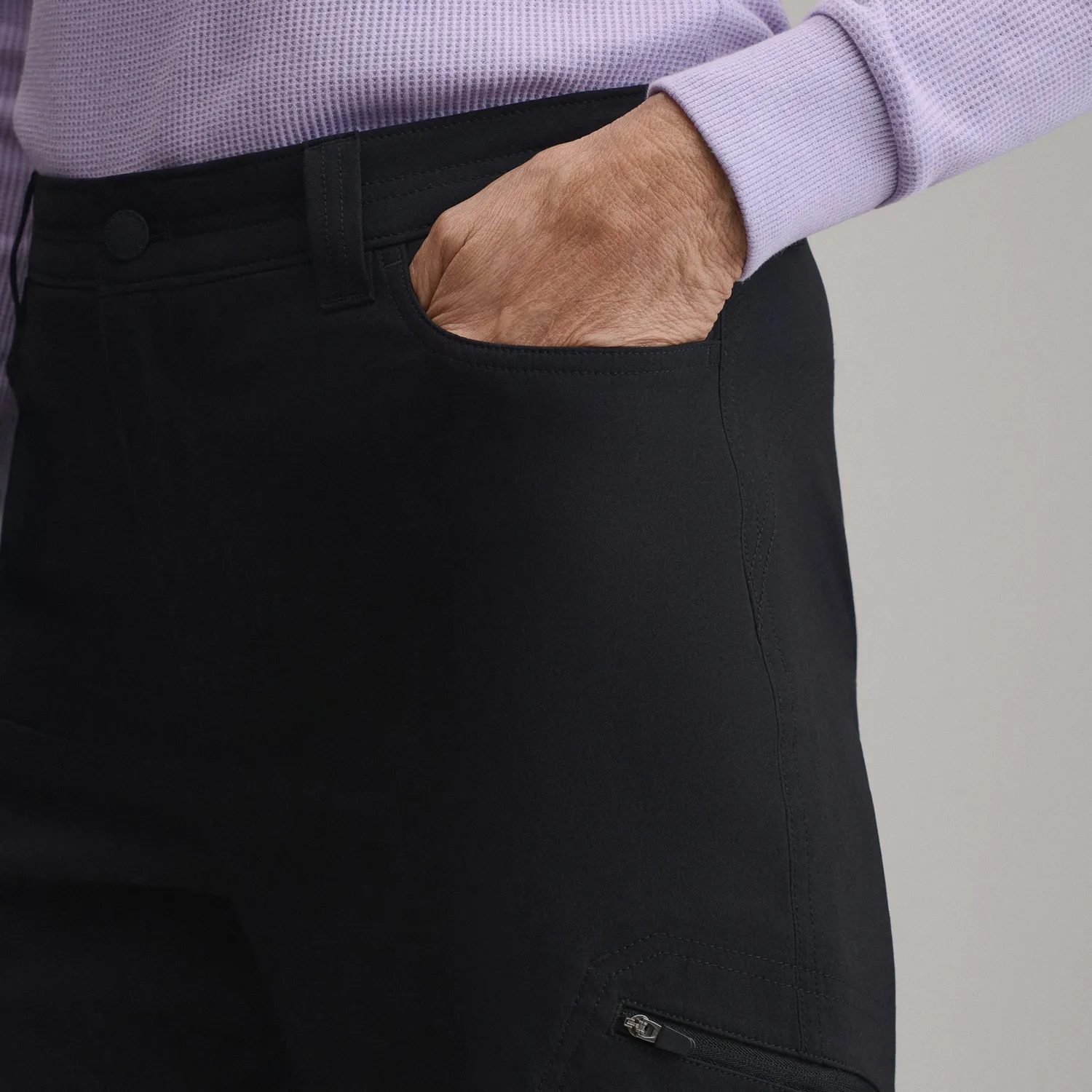Eddie Bauer Guide Pro pantaloni dama negri captusiti