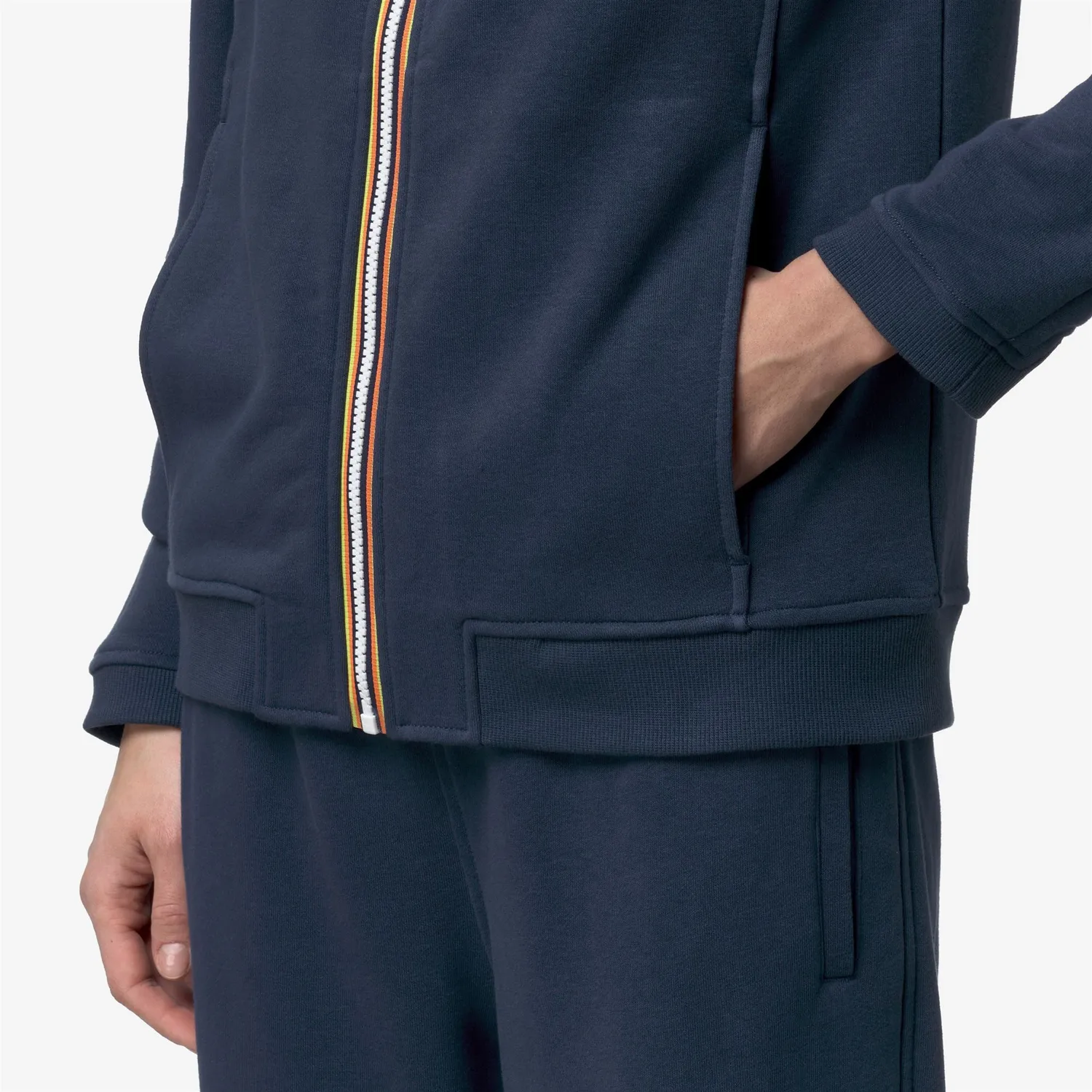 K-Way Prosper Poly Cotton hanorac unisex Blue Insignia gros