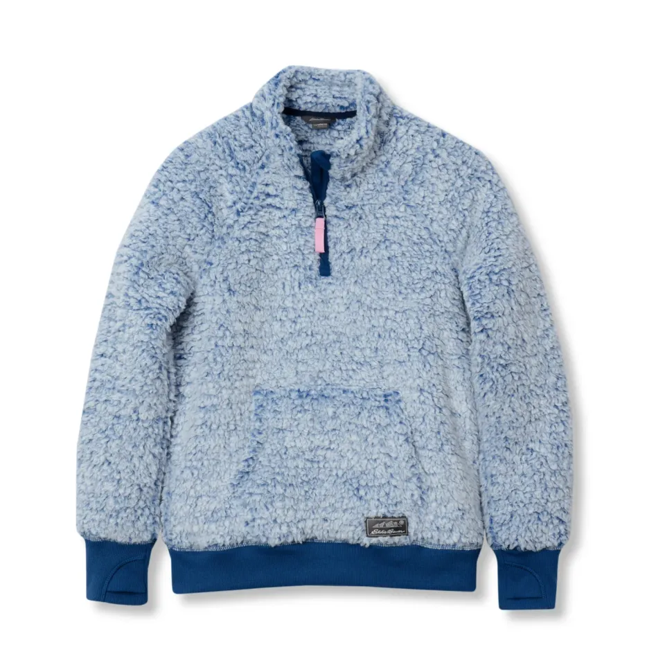 Eddie Bauer Fireside Plush 1/4 Zip bluză fleece fete călduroasă