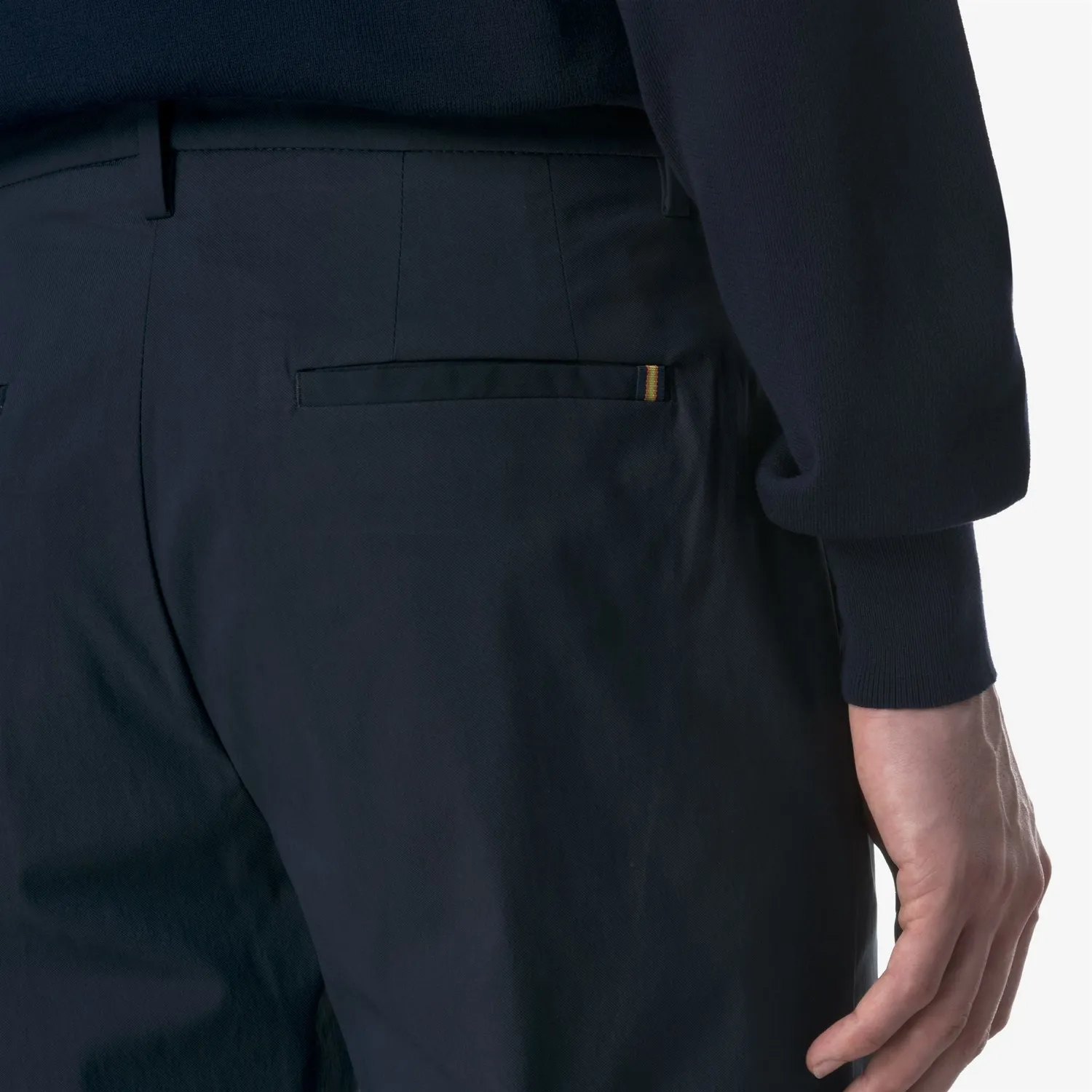 K-Way Ailton Twill Tech pantaloni chino bleumarin stretch