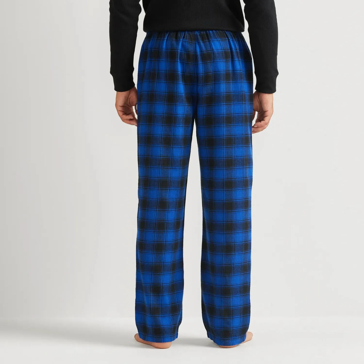 Eddie Bauer Eddie's Favorite Flannel pantaloni pijama Bleumarin flanel gros