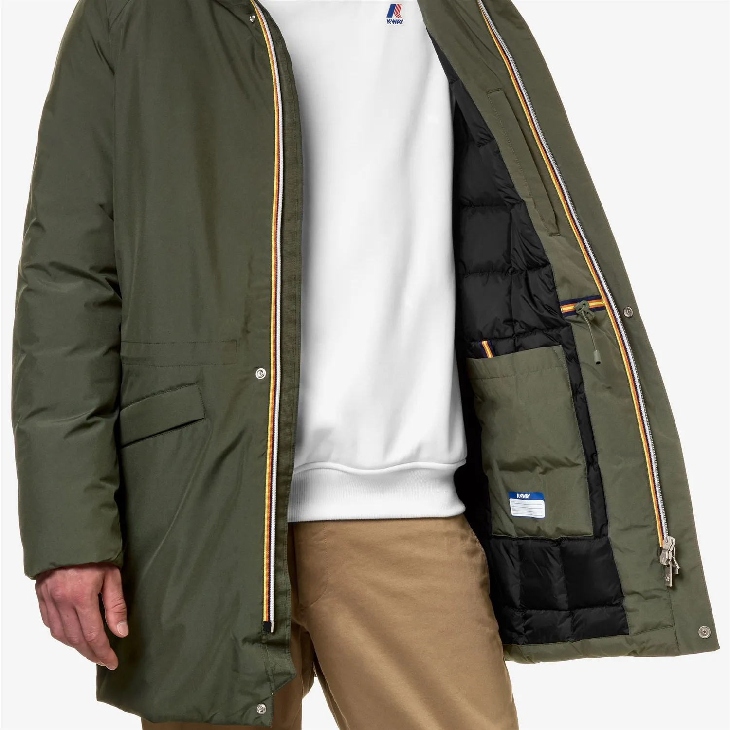 K-Way Jeremy Thermo parka barbati verde 3/4
