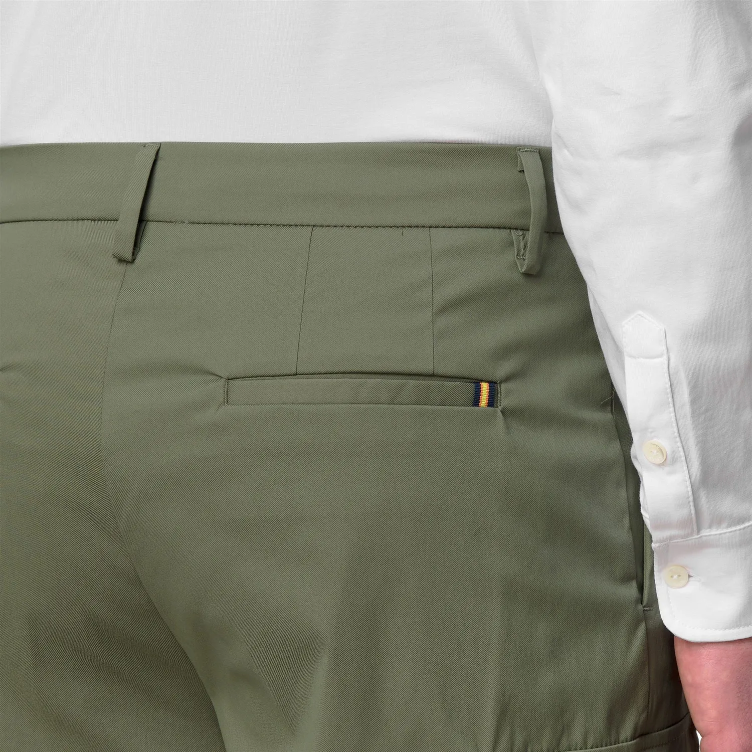 K-Way Serje Twill Tech pantaloni scurti verde cargo