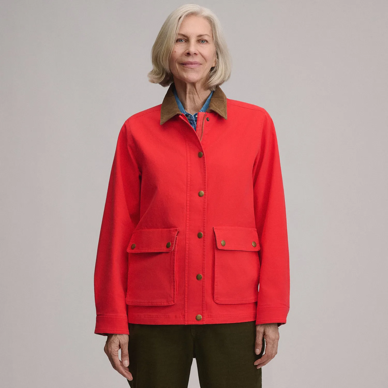 Eddie Bauer EB Barn Coat palton femei Cayenne bumbac