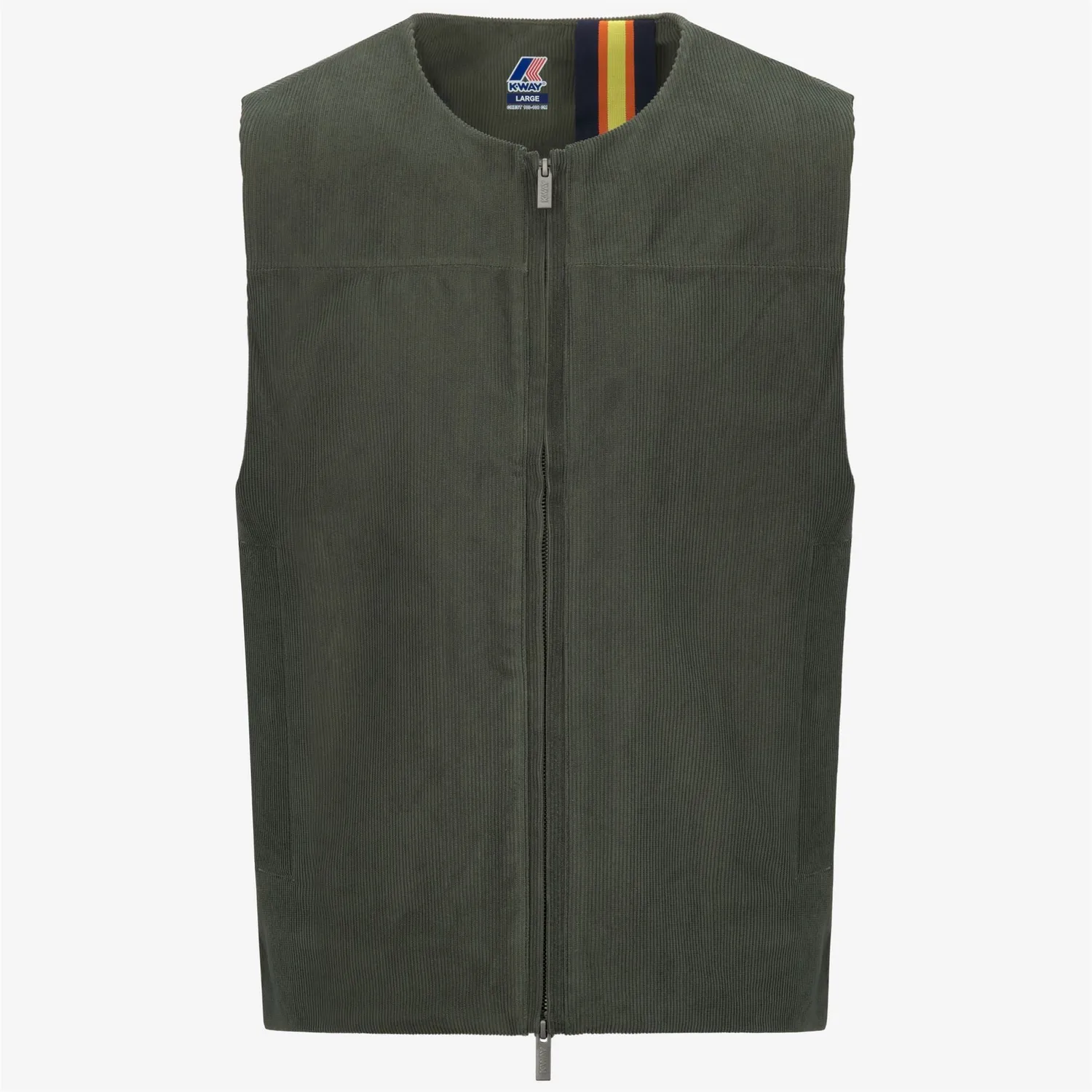 K-Way Barry vesta barbati verde cu tartan matlasata