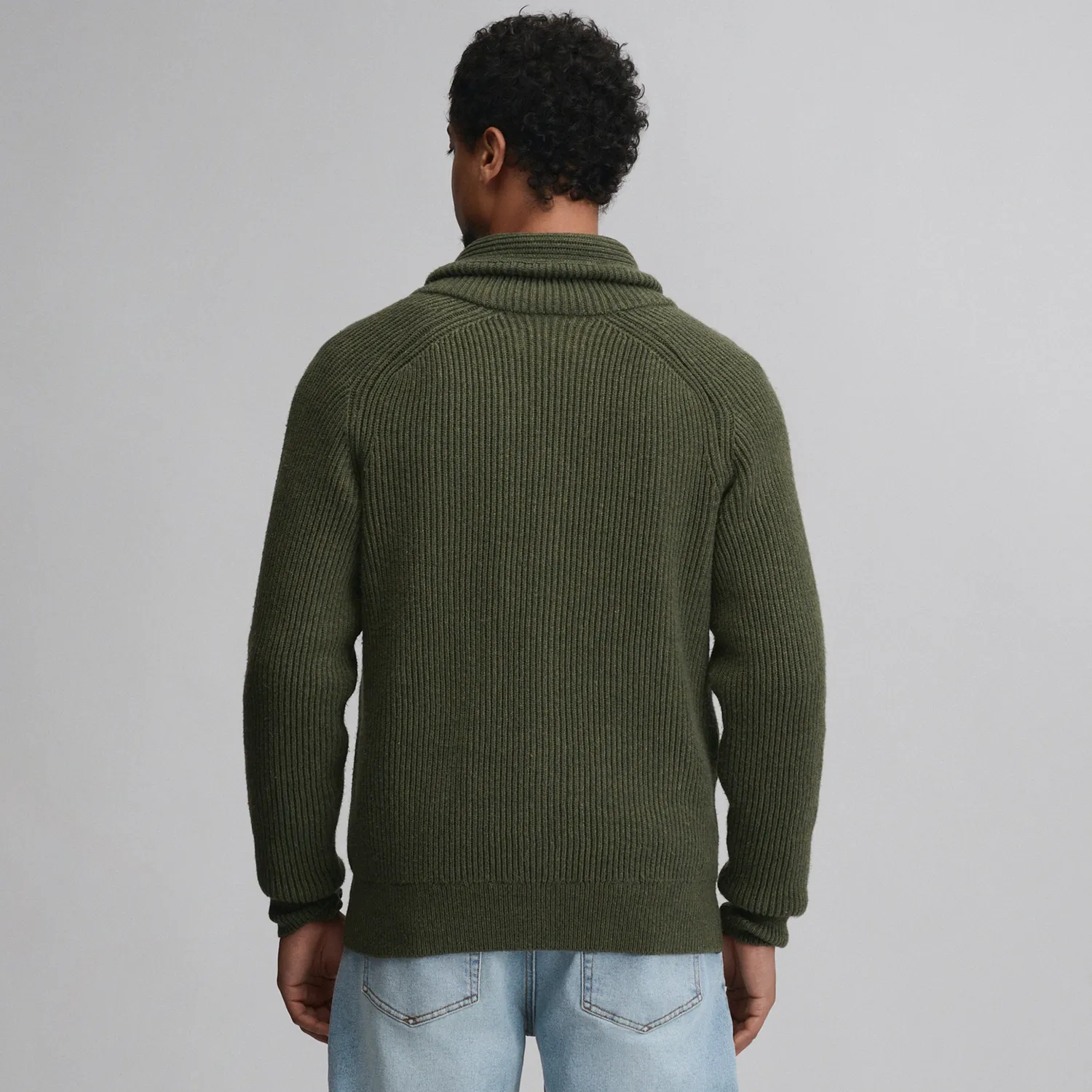 Eddie Bauer Fletcher Bay cardigan bărbați Deep Olive gros