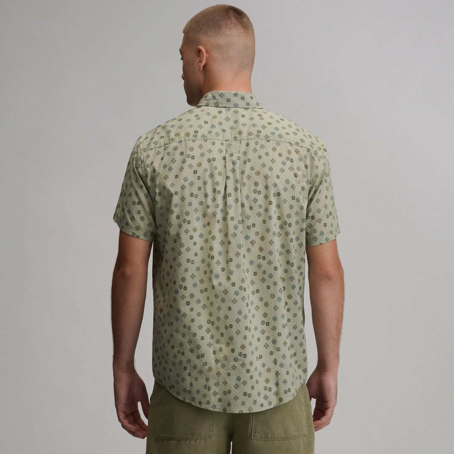 Eddie Bauer Baja Print Short-Sleeve Shirt camasa barbati bumbac imprimata