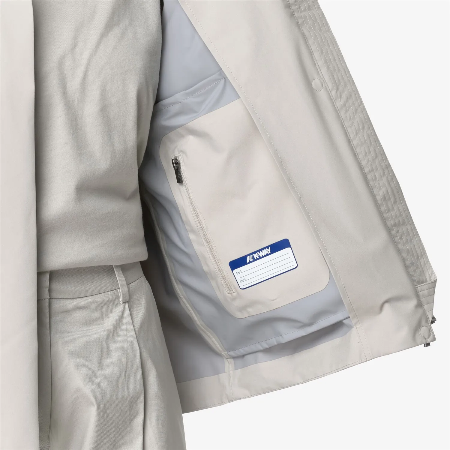 K-Way Arabel Stretch 2L geacă damă Beige Lt impermeabilă