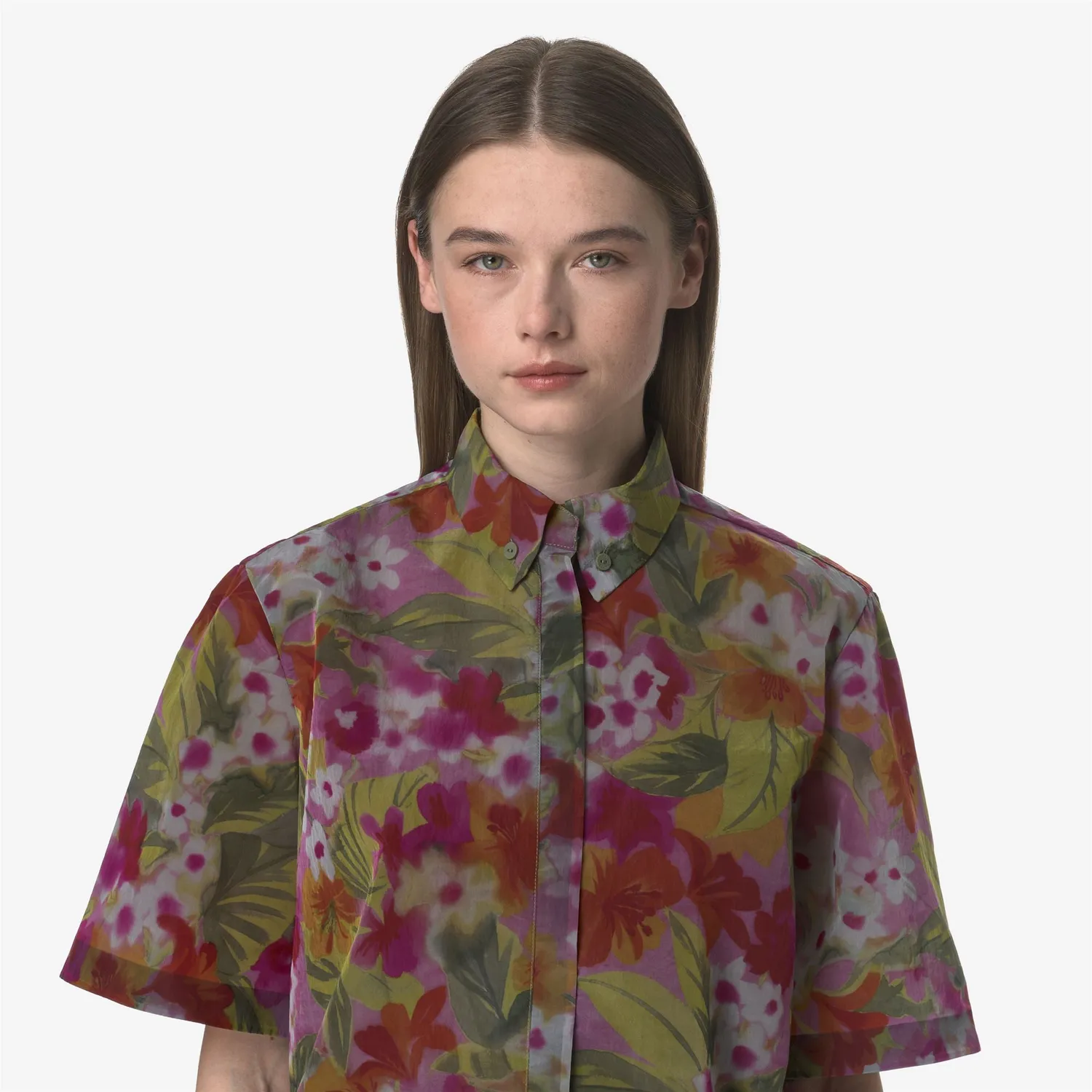 K-Way Lizet Print jacheta dama floral impermeabila