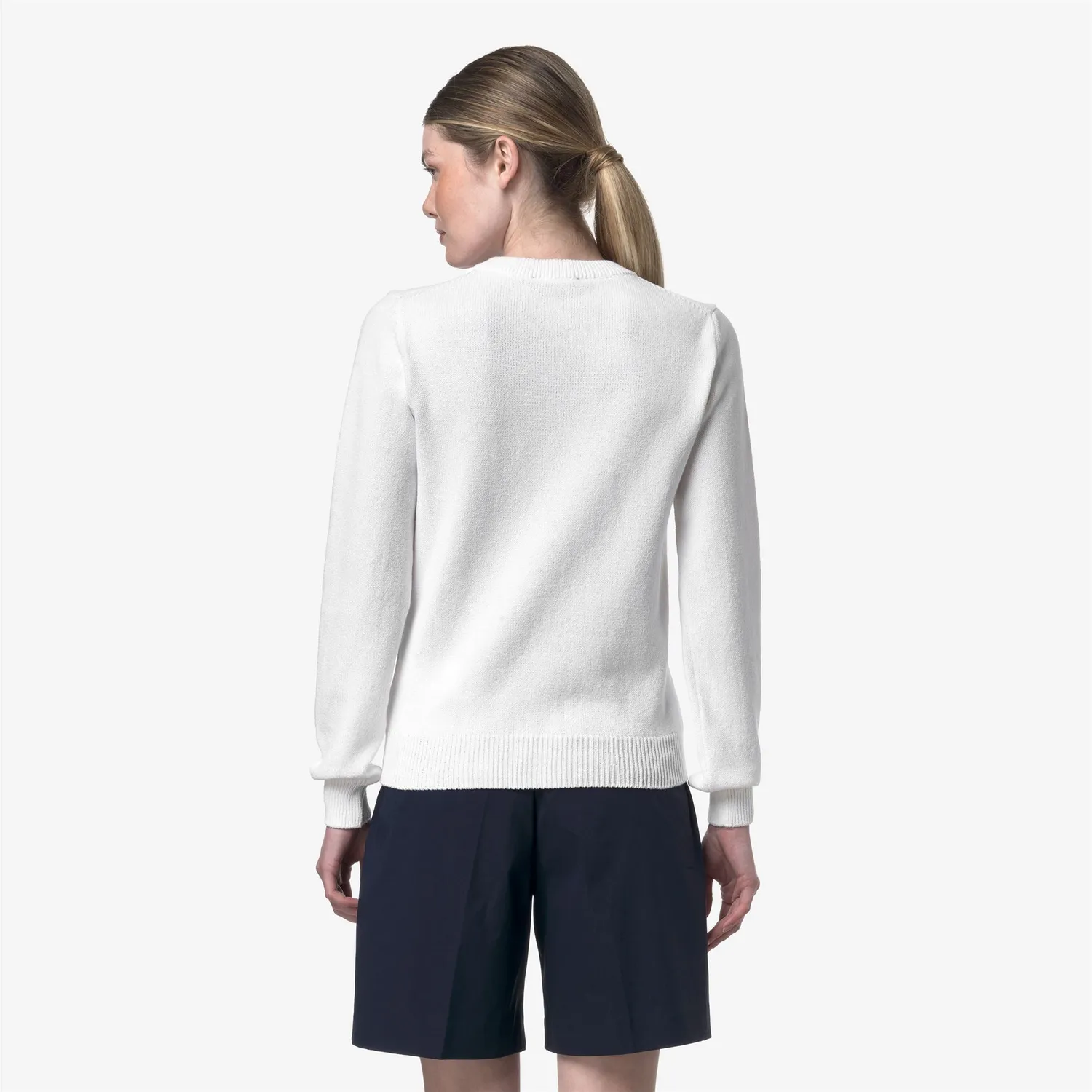 K-Way Abbis Mix Cotton Golf pulover alb dama