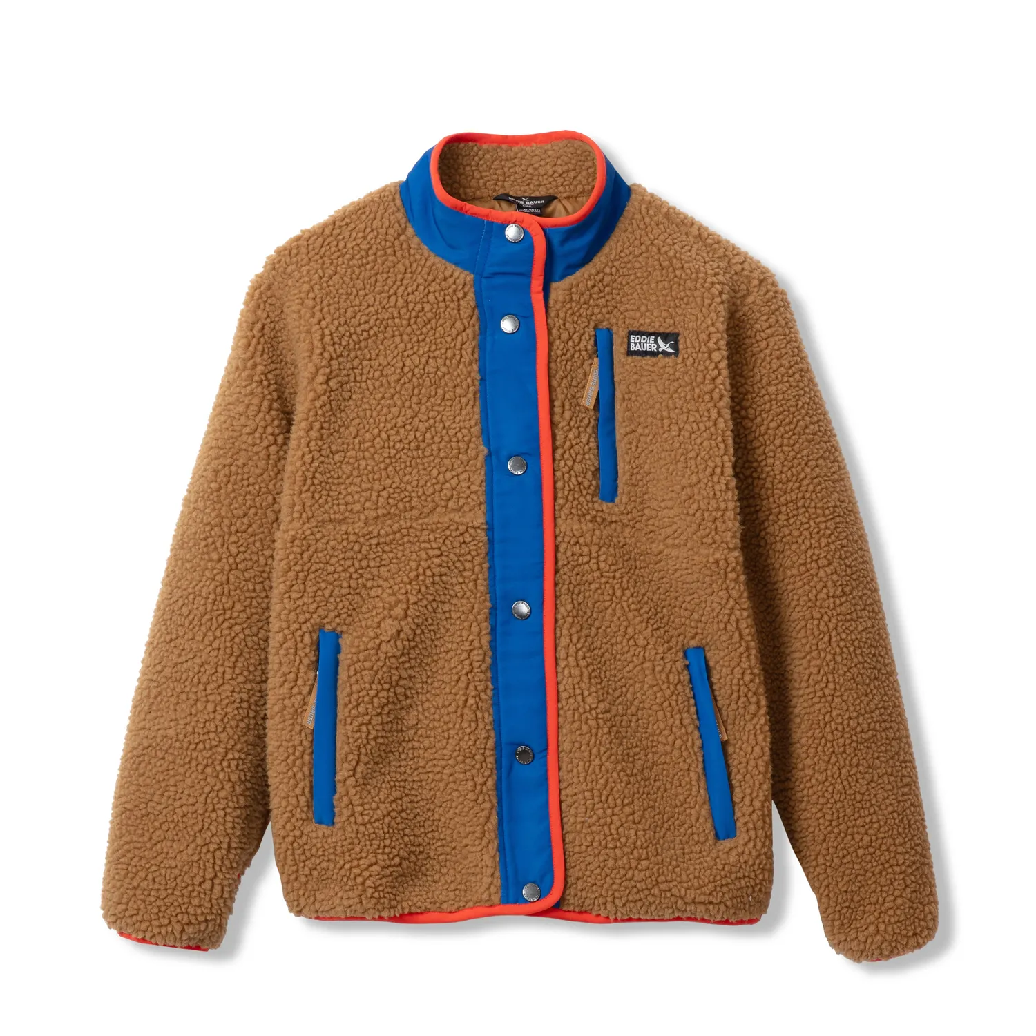 Eddie Bauer Mixed Media jacheta copii Canal Blue fleece