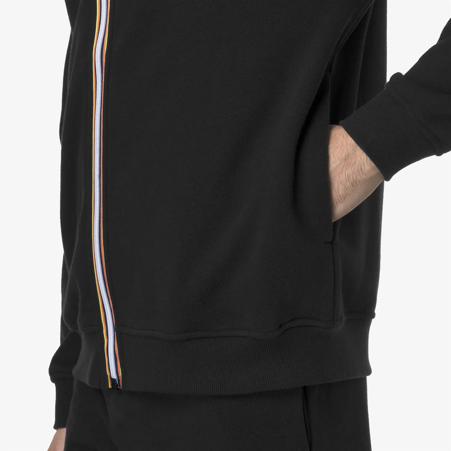 K-Way Arnel Poly Cotton hanorac negru fleece