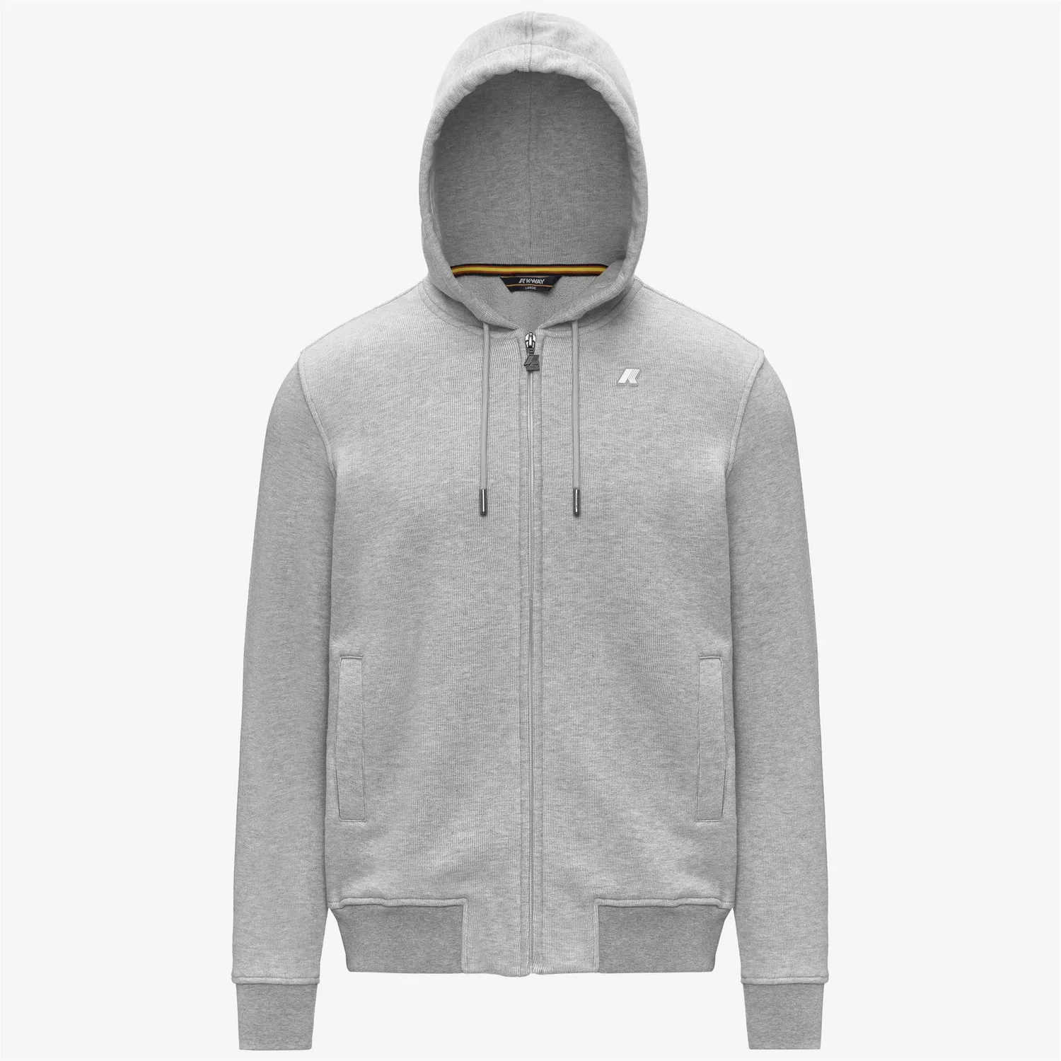 K-Way Anthony Heavy Fleece hanorac barbati gri melanj bumbac