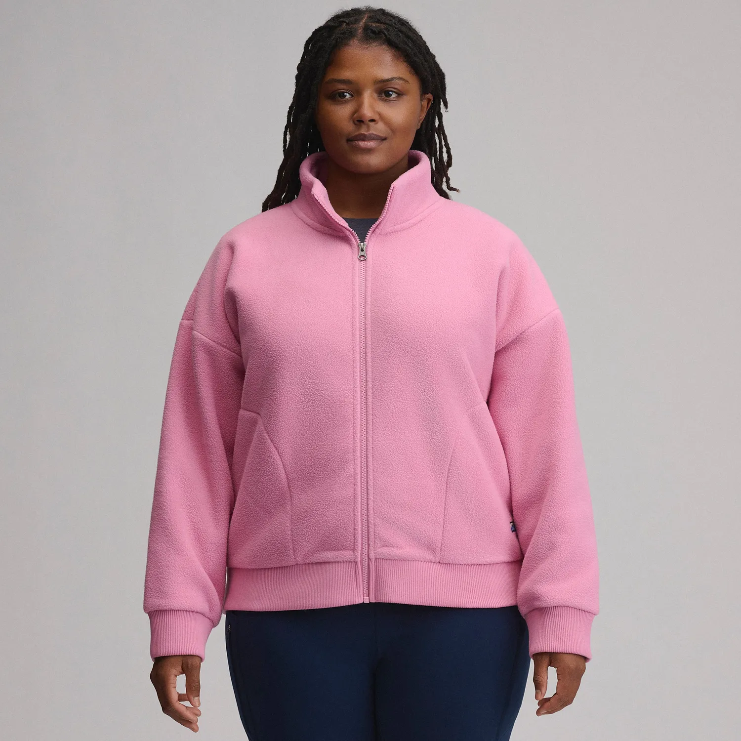 Eddie Bauer Authentic Outdoor hanorac polar roz pudrat