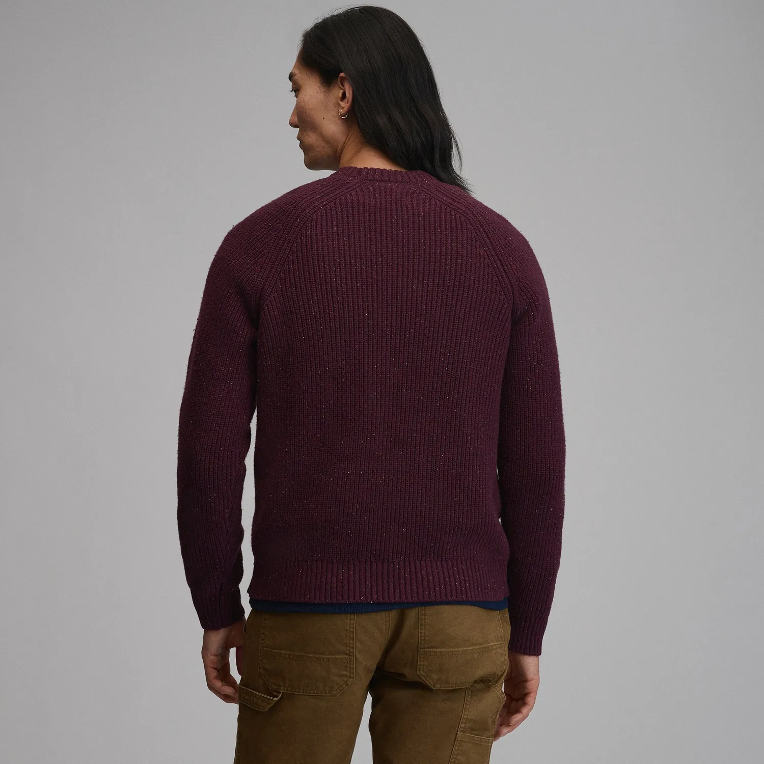 Eddie Bauer Fletcher Bay Crew pulover Navy Heather gros