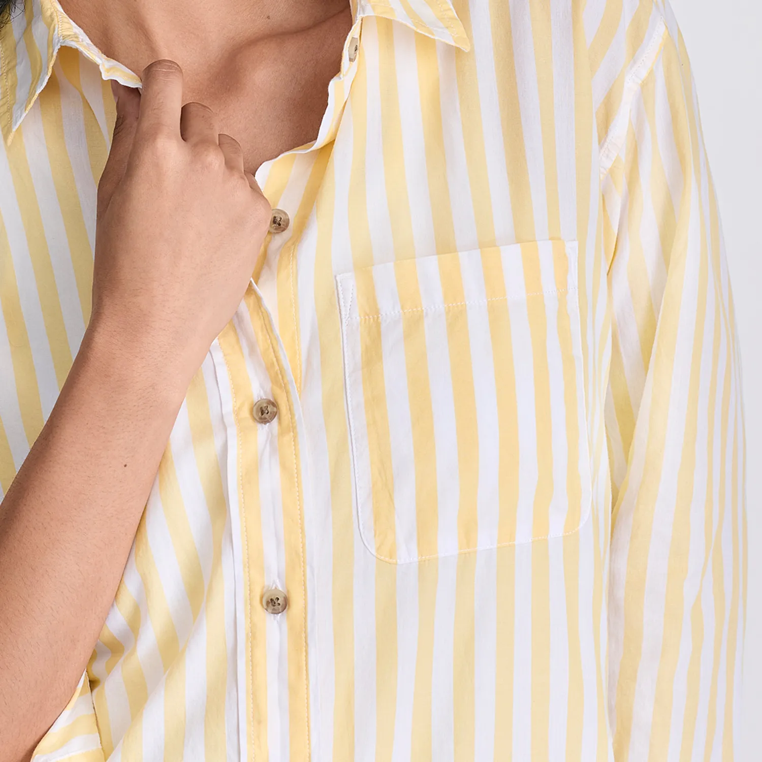Eddie Bauer Poplin camasa dama albastru deschis relaxata