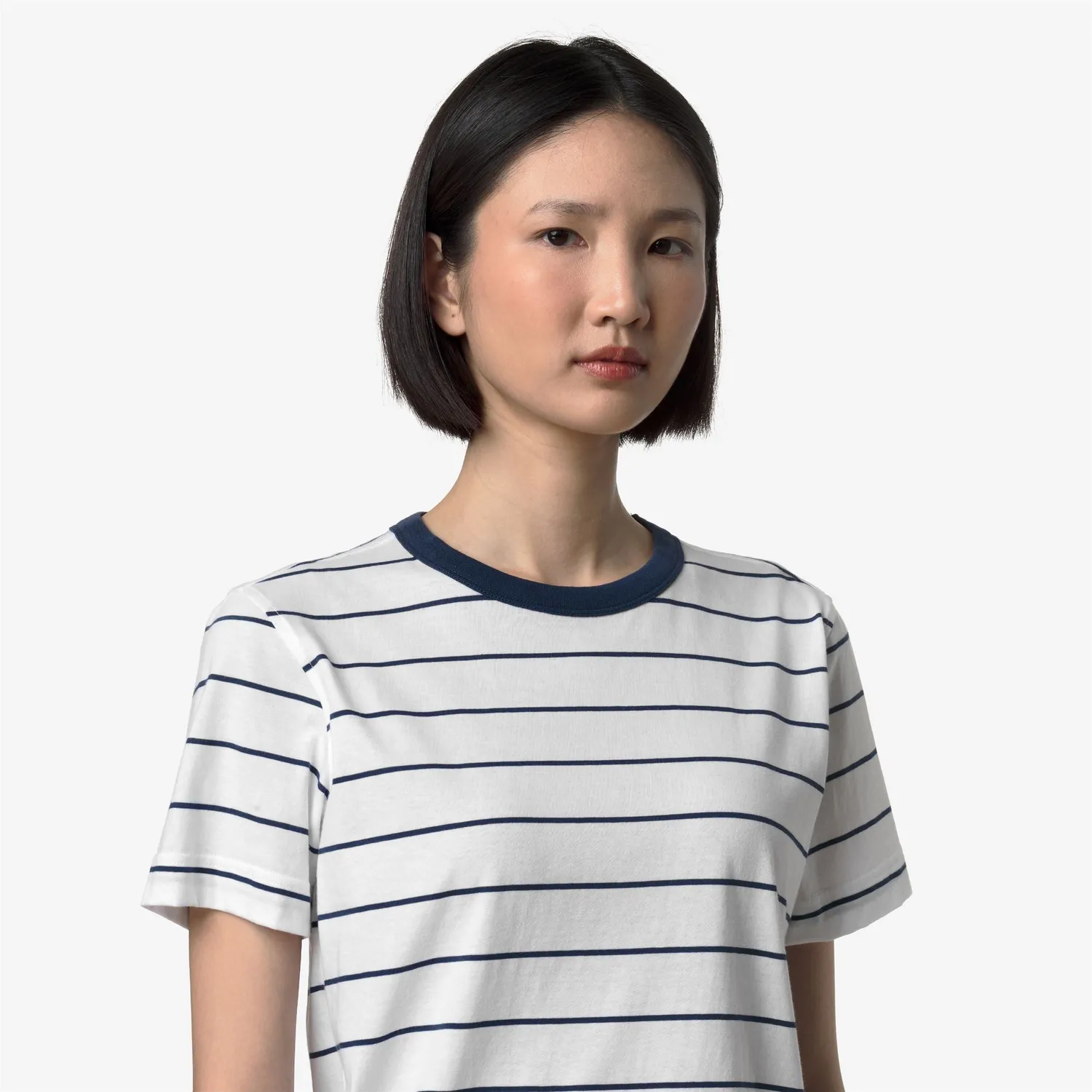 K-Way Elodie Mid Stripes K3132WW tricou dama dungi bumbac