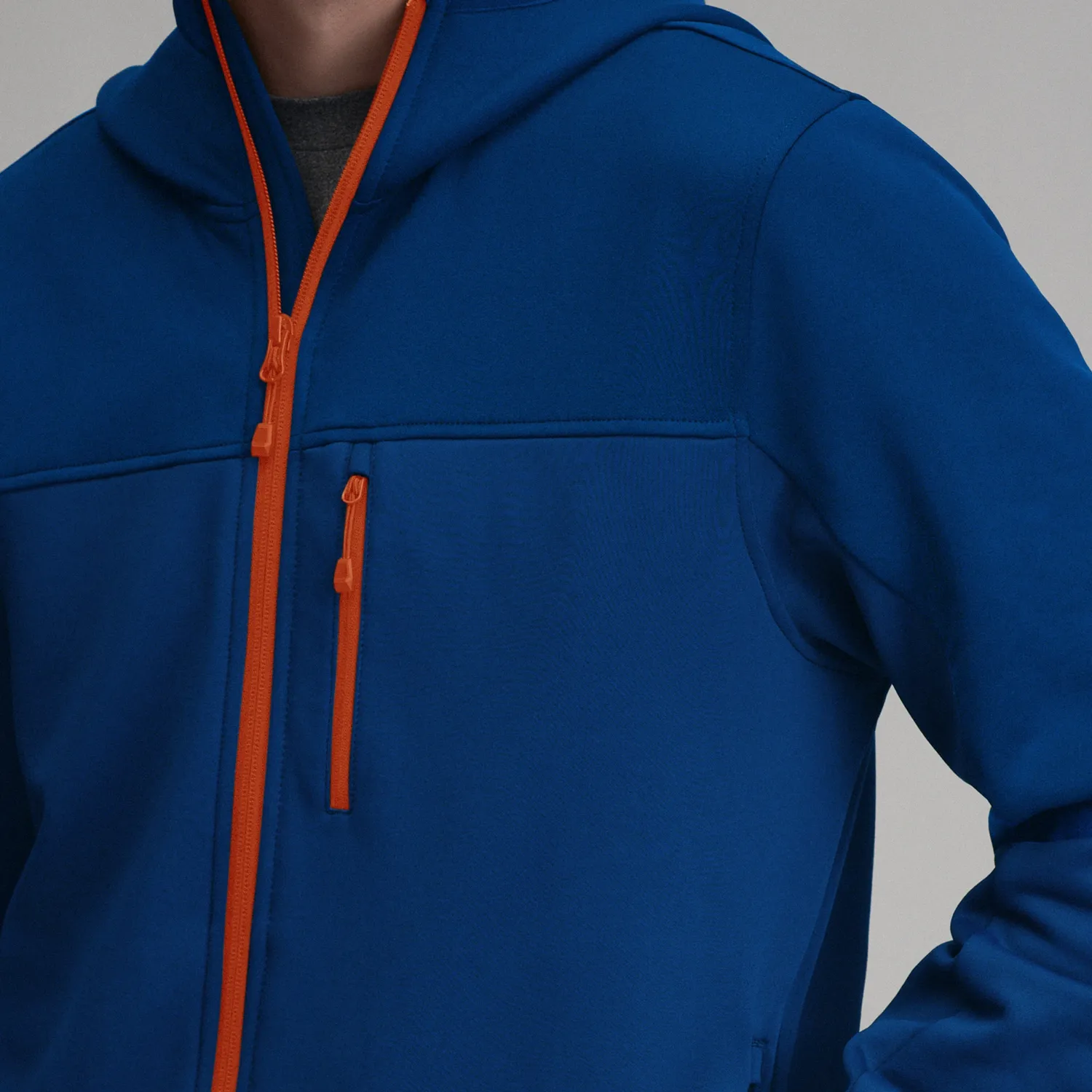 Eddie Bauer Tech Fleece hanorac bărbați albastru fermoar