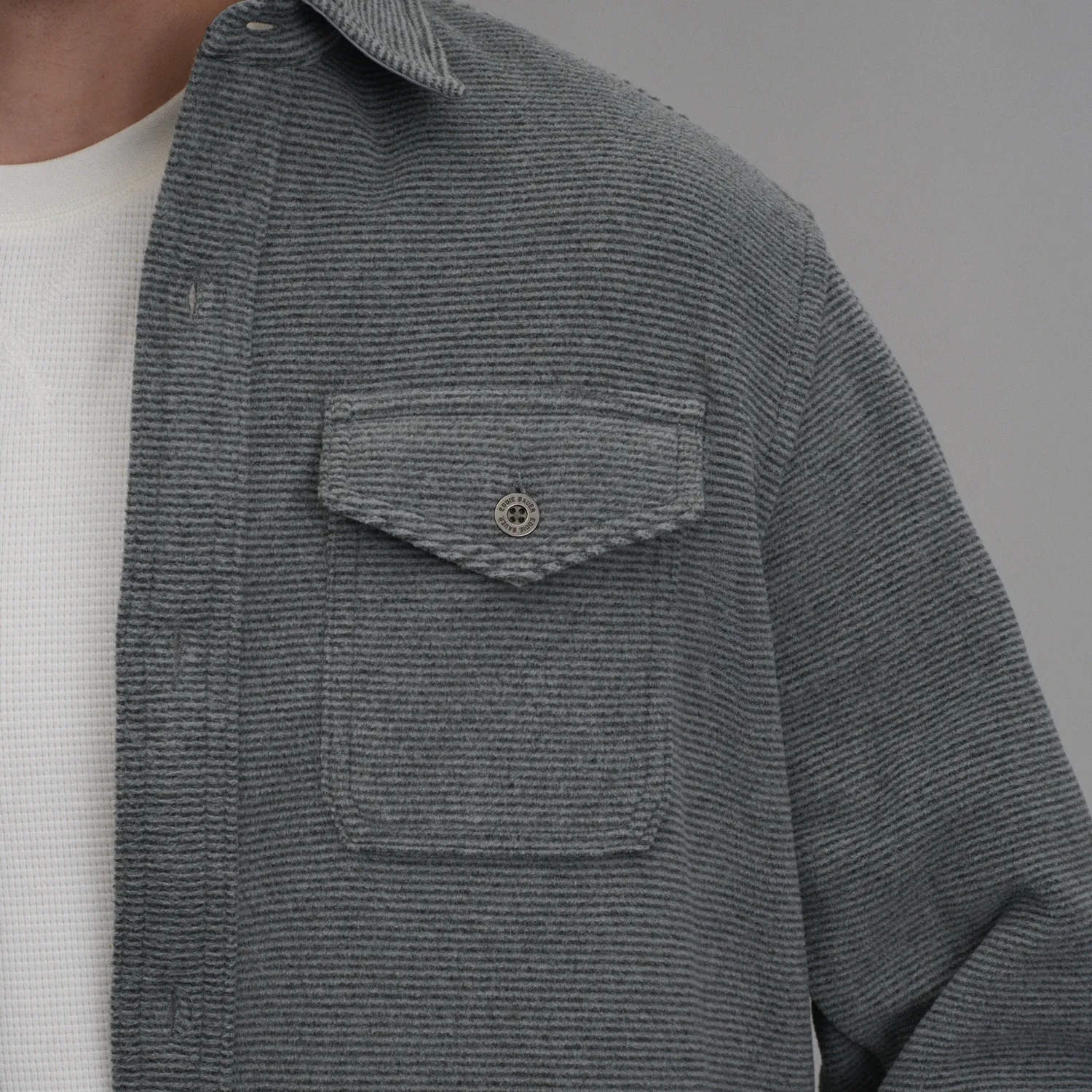 Eddie Bauer Chutes camasa fleece barbati gri