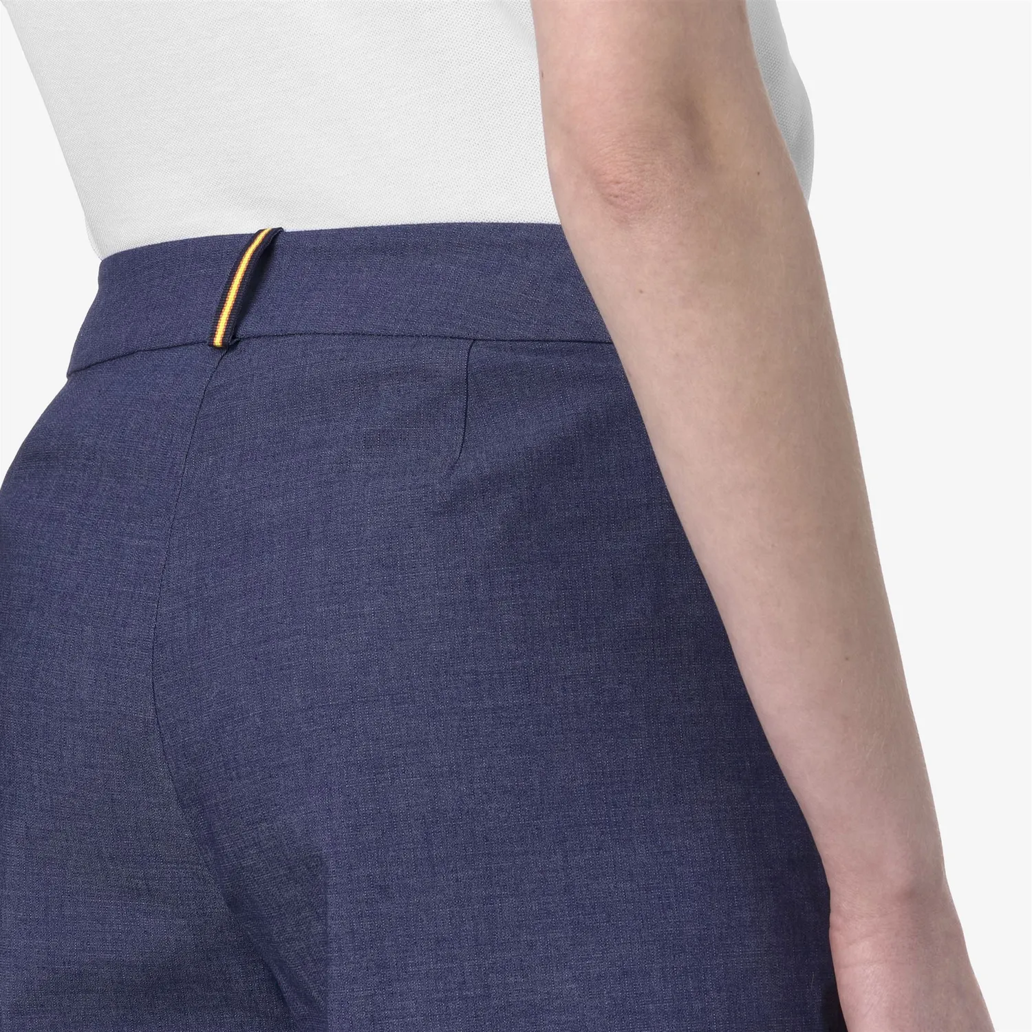 K-Way Pigalle Soft Denim pantaloni albastru cobalt